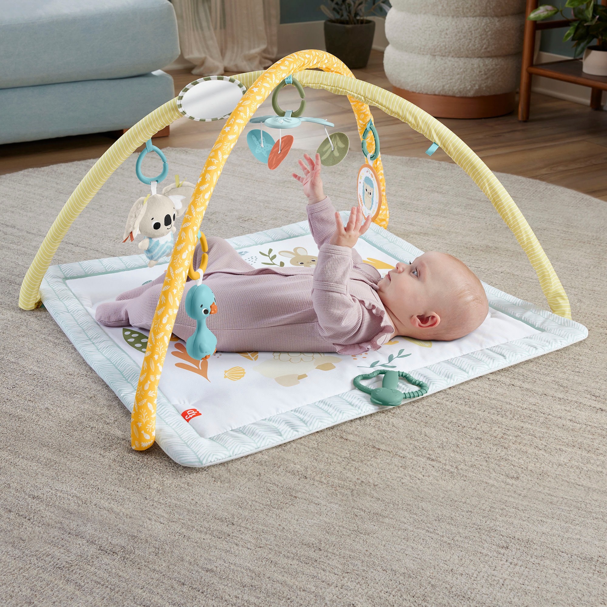 Fisher-Price® Spielbogen »Simply Senses Spieldecke mit Spielbogen«