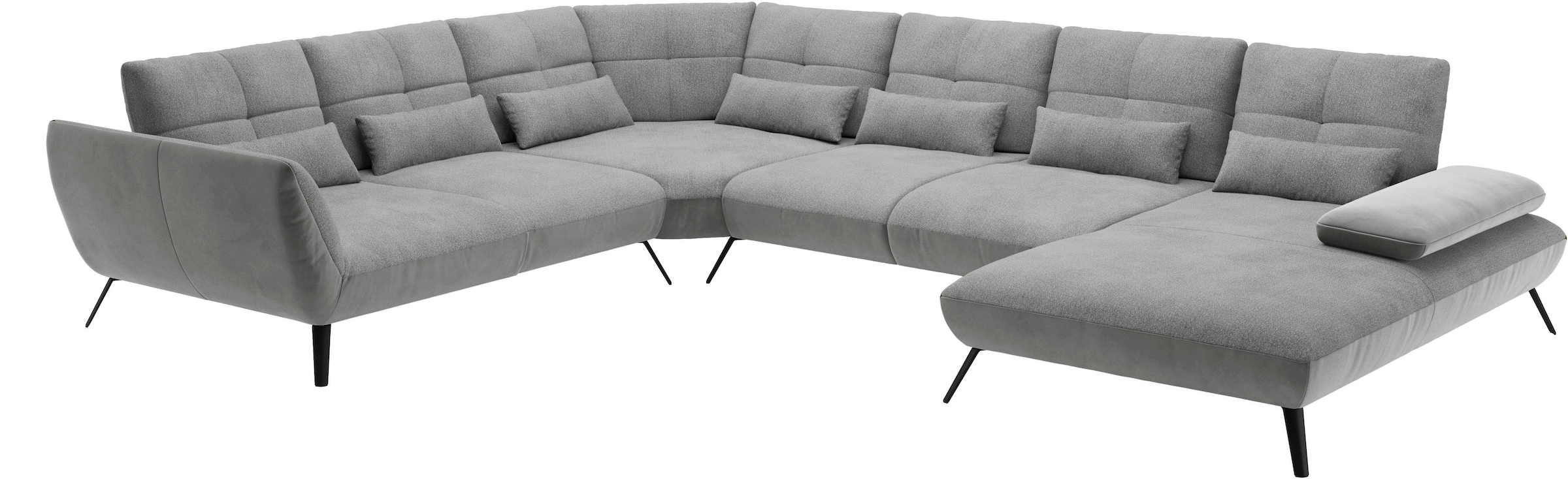 Places of Style Wohnlandschaft »Mikado U-Form«, inkl. Sitztiefenverstellung und Armteilverstellung