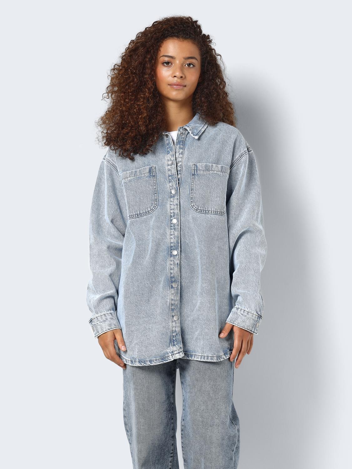 Jeansbluse »NMALVA L/S DENIM SHACKET AZ352LB NOOS«