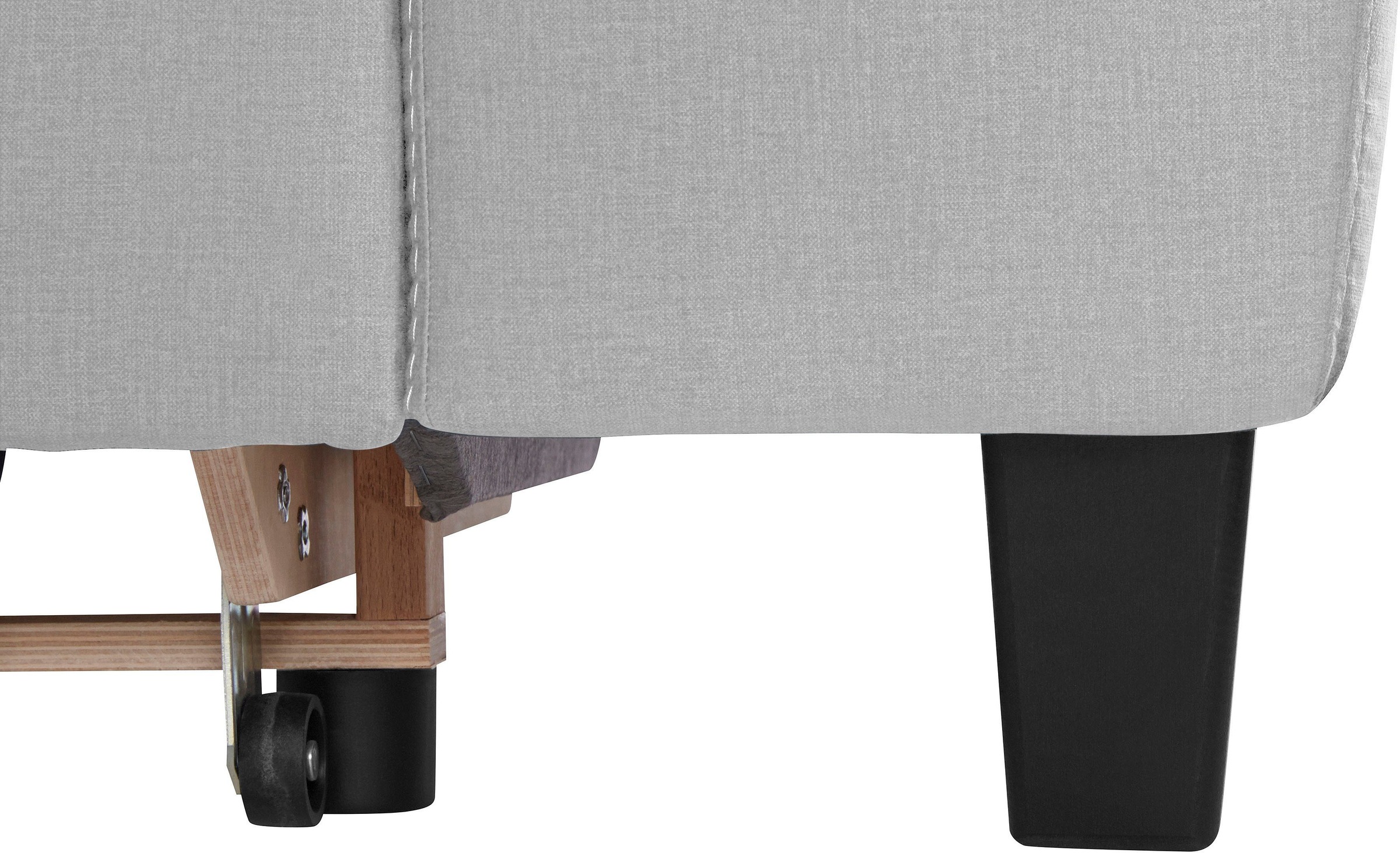 COTTA Polstergarnitur »Morven L-Form«, (Set), Set bestehend aus: Ecksofa mit Kopfteilverstellung & Hocker