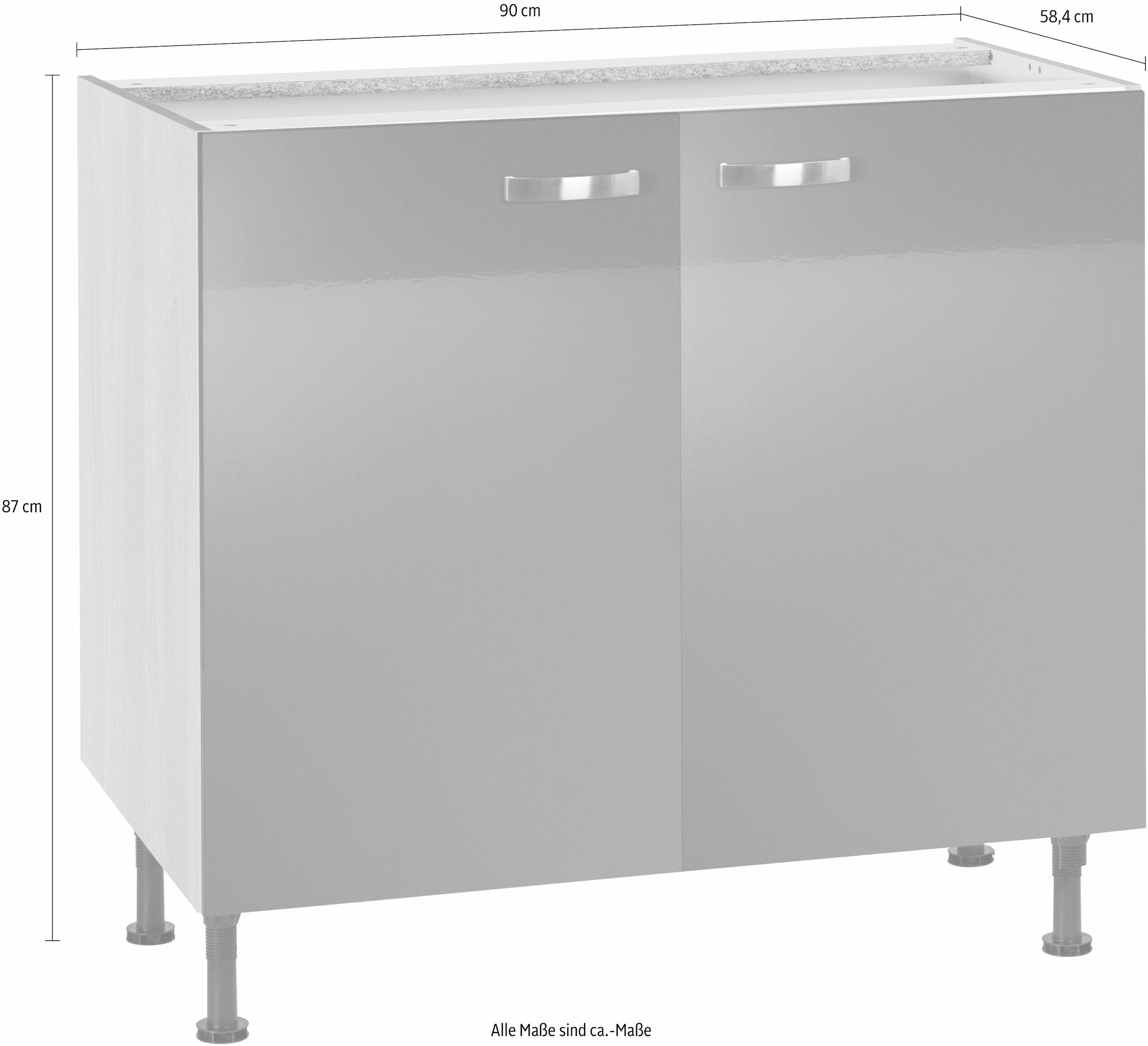 KOCHSTATION Unterschrank »KS-Cara«, Breite 90 cm