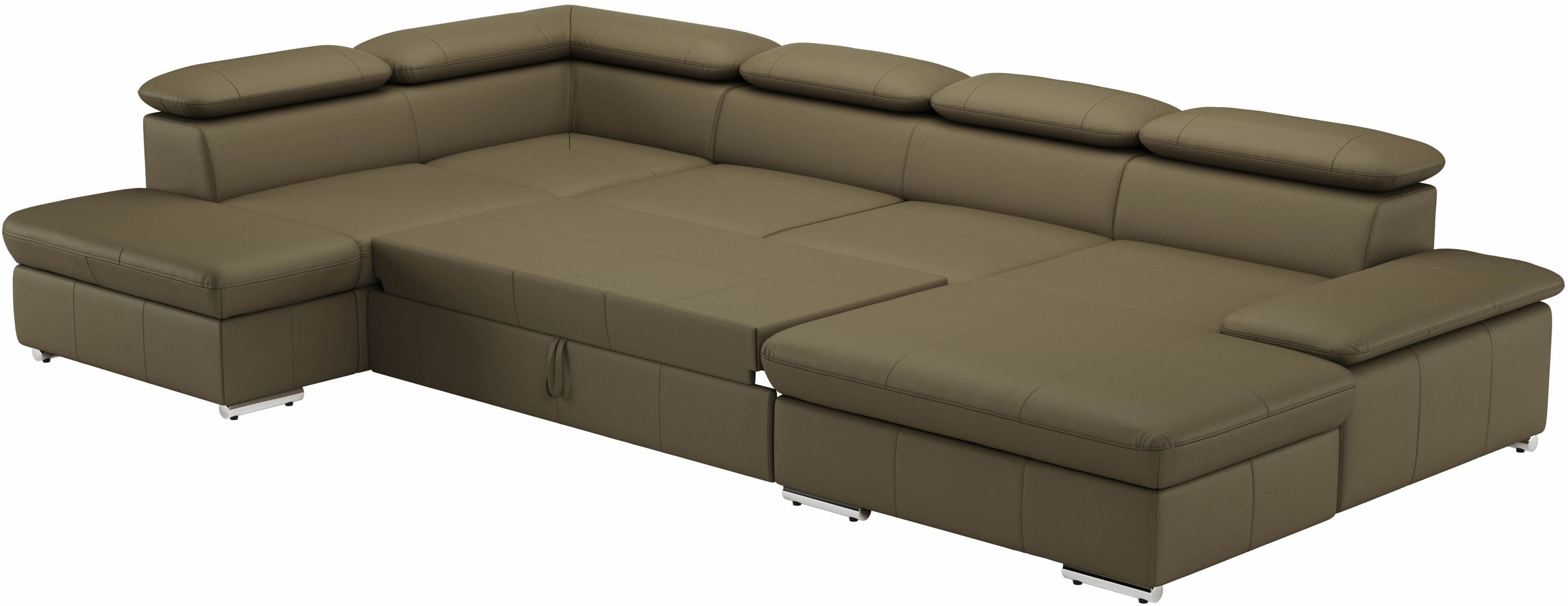 sit&more Wohnlandschaft »Valantine U-Form«, inkl. Kopf- und Armteilverstellung, wahlweise mit Bettfunktion