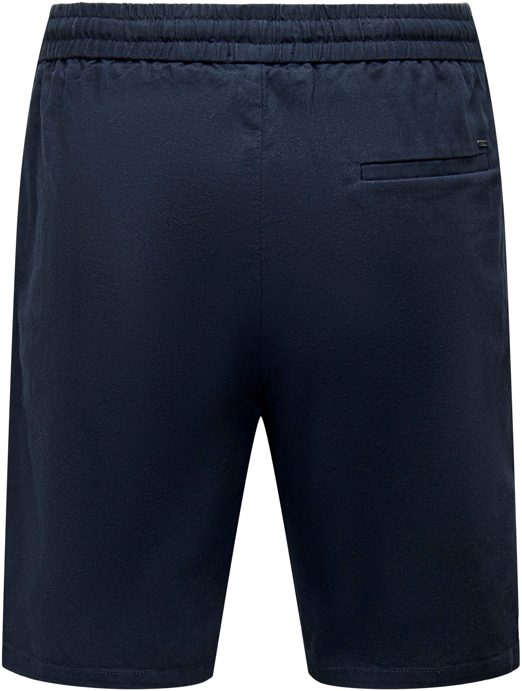 ONLY & SONS Shorts »ONSLINUS 0007 COT LIN SHORTS NOOS«