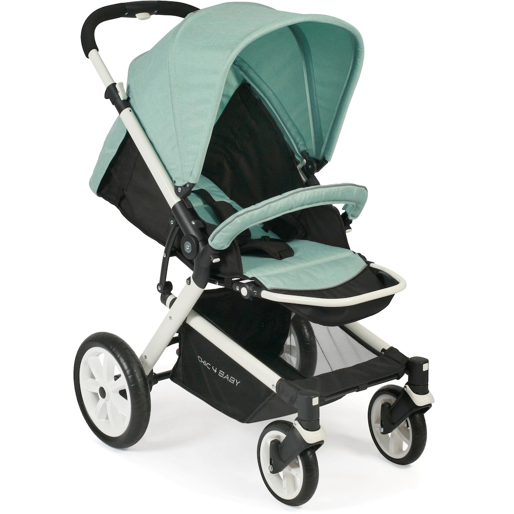 CHIC4BABY Sport-Kinderwagen »Boomer, mint«, mit schwenk- und feststellbaren Vorderrädern