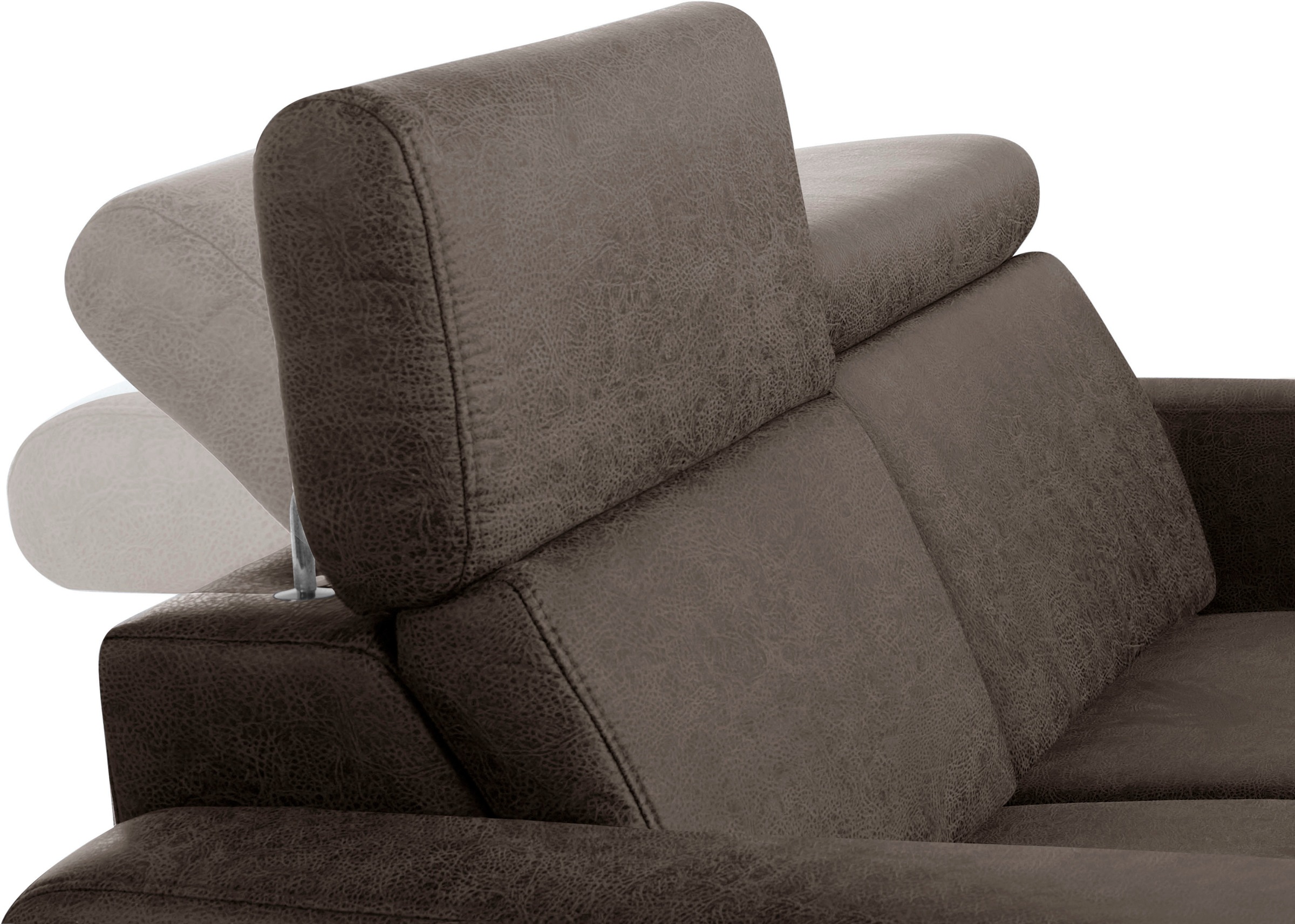 sit&more 2,5-Sitzer »Bologna«, inklusive Kopfteilverstellung und Federkern