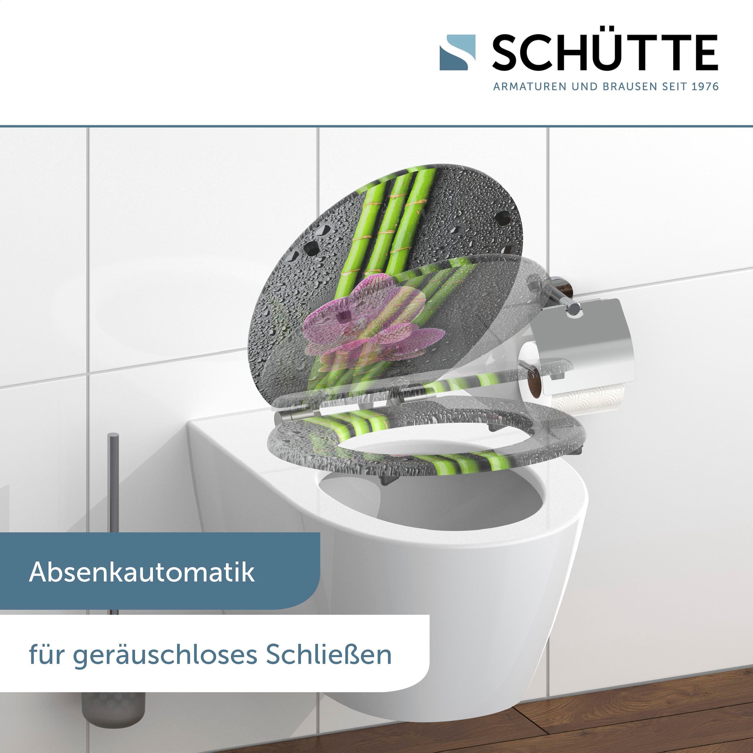 Schütte WC-Sitz »Asia«, mit Absenkautomatik und Holzkern, MDF