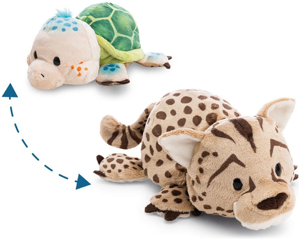 Nici Kuscheltier »Twistimals, Schildkröte & Gepard, 25 cm« mit Wendefunktion 2in1