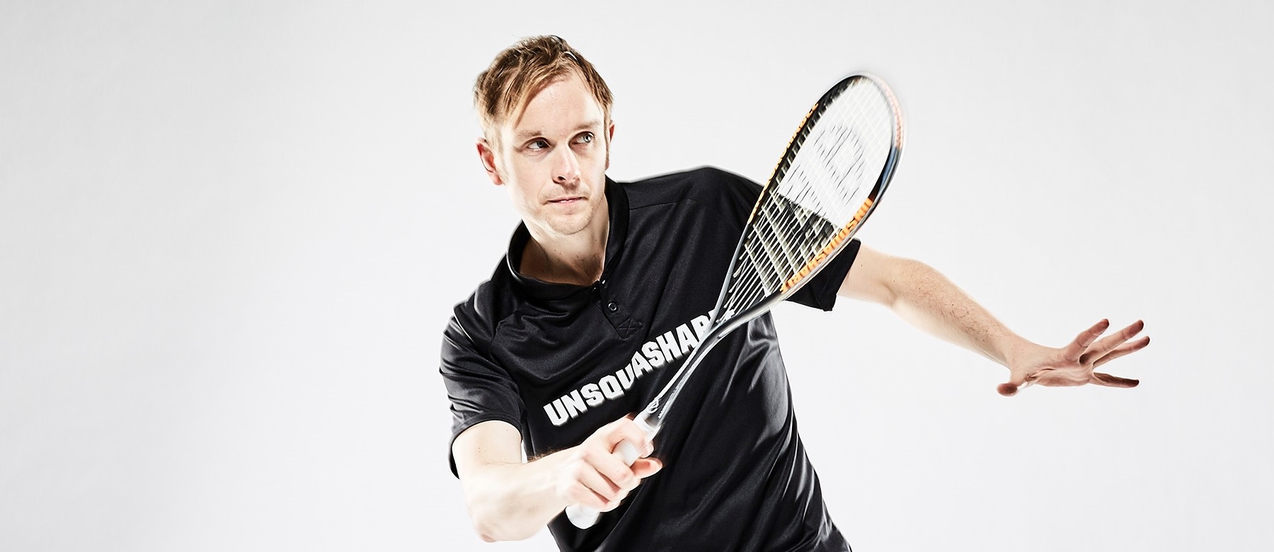 Unsquashable Squashschläger »Inspire Y-8000«, Carbon4-Kevlar, MPZ, AVH, US 600-Saite, schwarzes Griffband, nur 155g