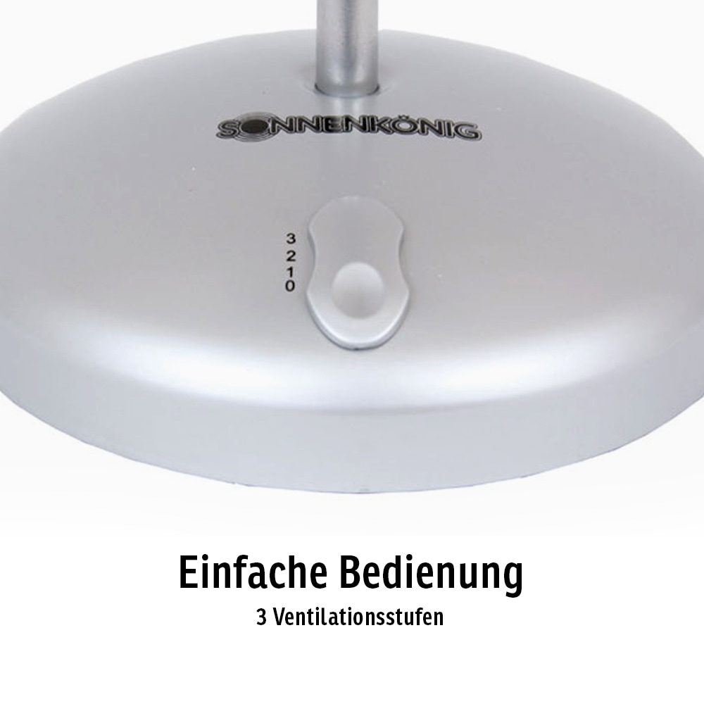 Sonnenkönig Tischventilator »Flower Fan gelb, Leistung 9W, Tischventilator, fürs Kinderzimmer,«, PU-Schaum, frischer Trend, 5 Ventilationsblätter