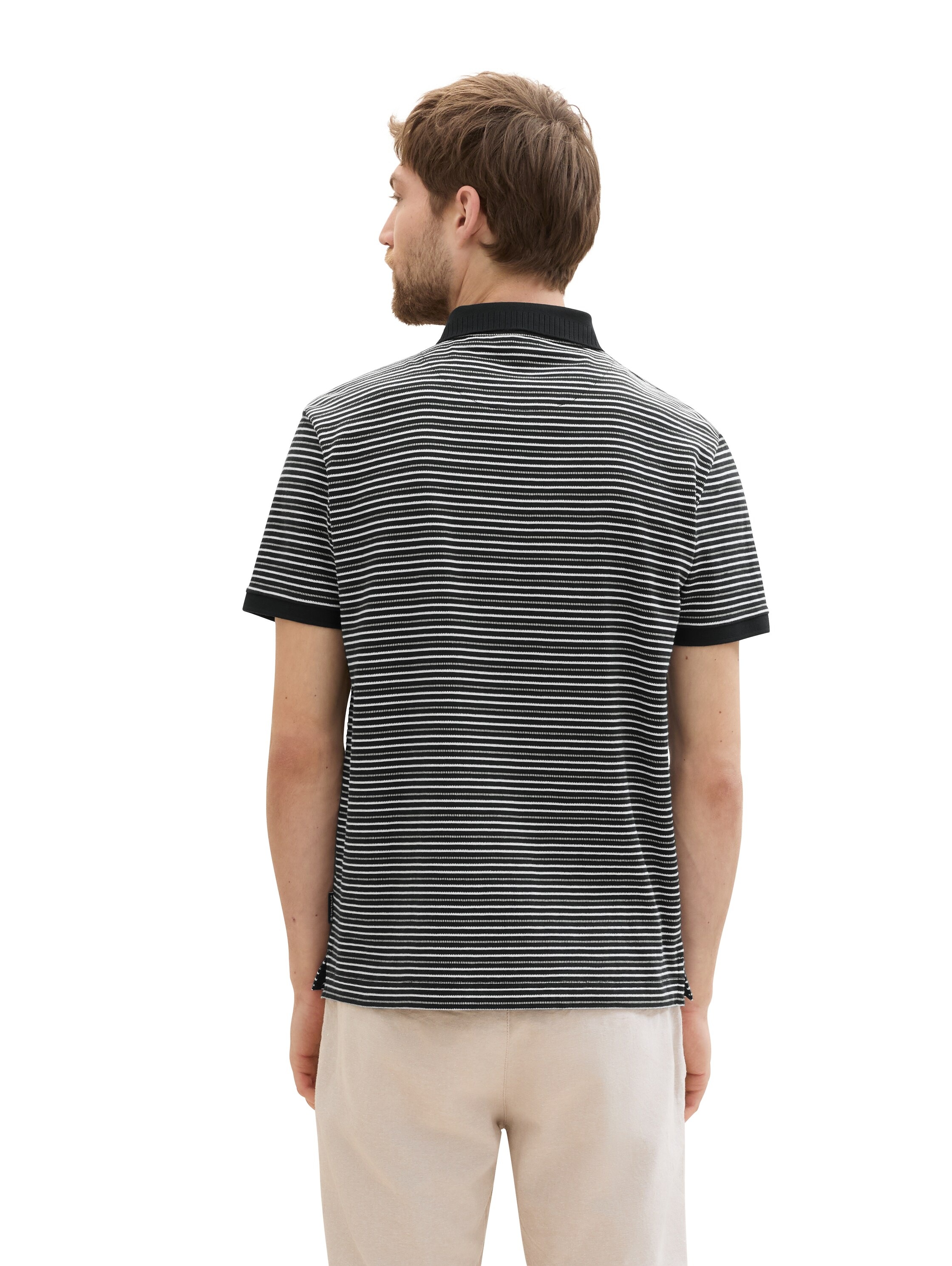 TOM TAILOR Poloshirt, in Streifen-Optik