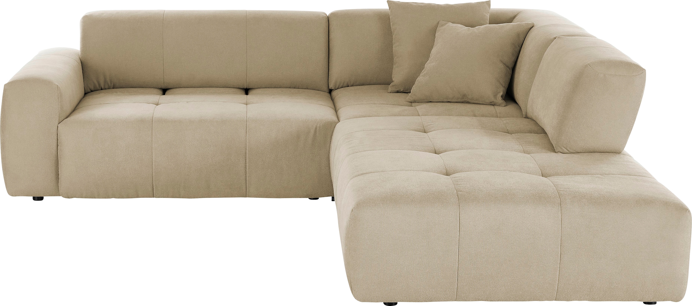 3C Candy Ecksofa »Yoshy Komfortsofa, bequem und modern, hochwertige Verarbeitungsdetails«, Zwei verschiedene Sitztiefen durch verstellbare Rückenlehne, L-Form