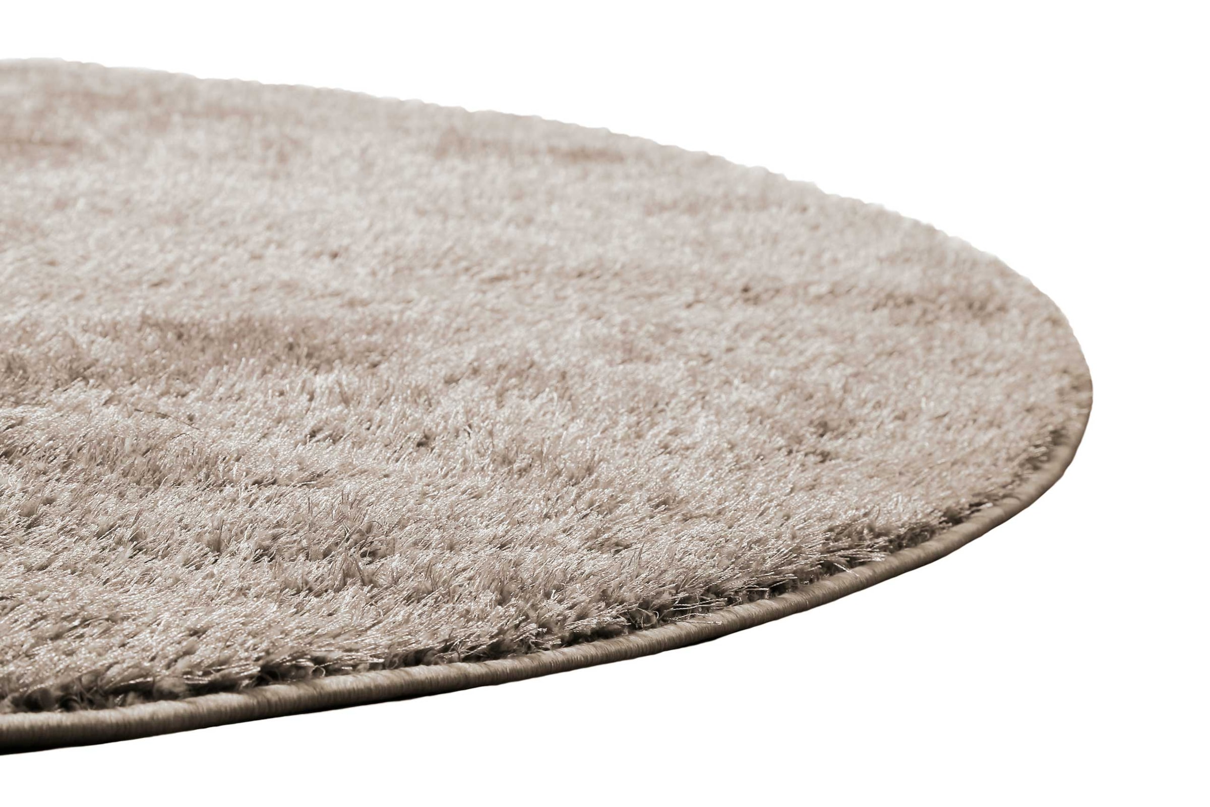 Homie Living Teppich »Flavio«, rund, 30 mm Höhe, Hochflor, gewebt, weich, uni, Wohnzimmer, Schlafzimmer, waschbar