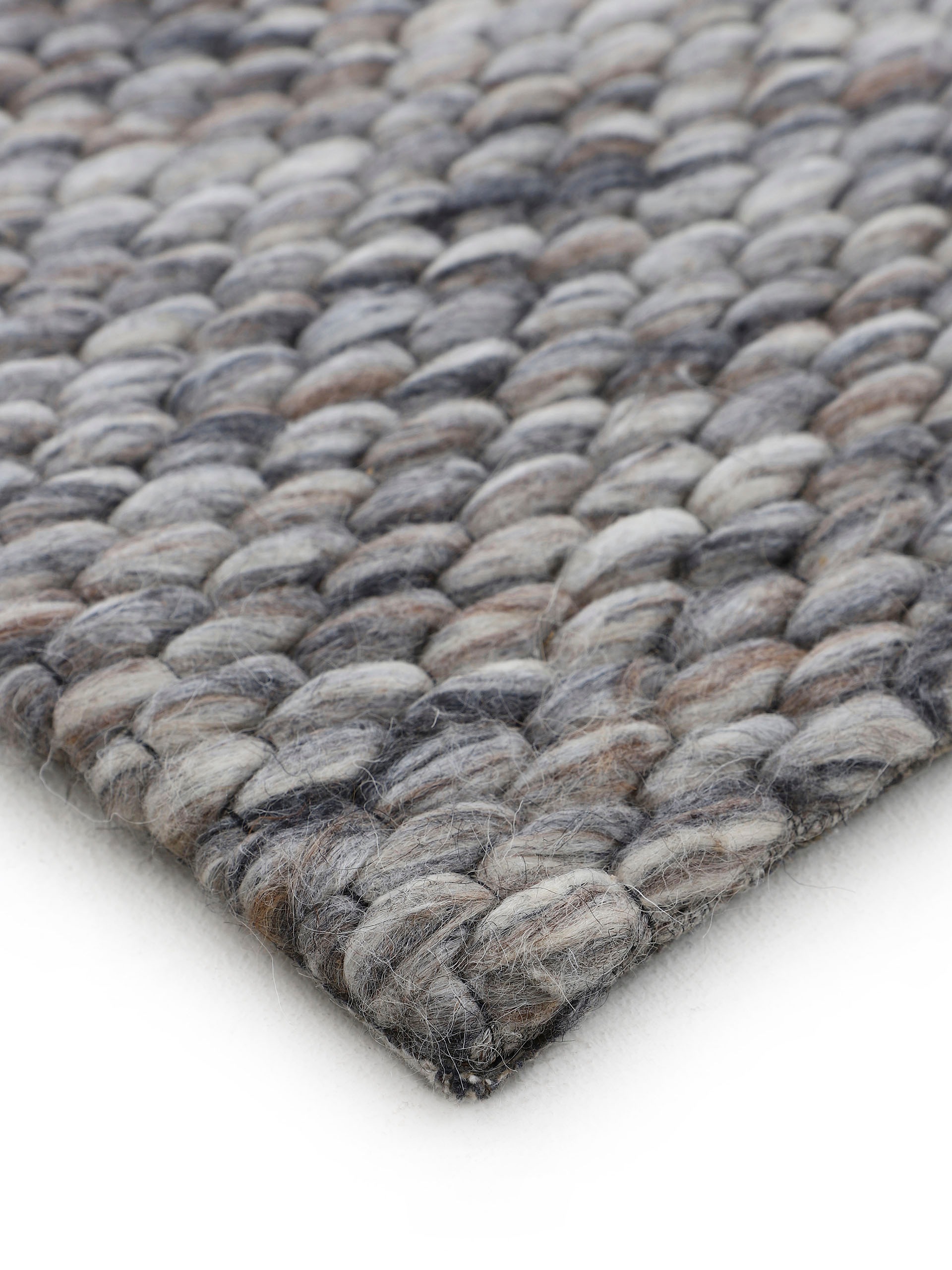 carpetfine Läufer »Sina«, rechteckig, 14 mm Höhe, Handweb Teppich, reine Wolle, meliert, handgewebt, weich & kuschelig