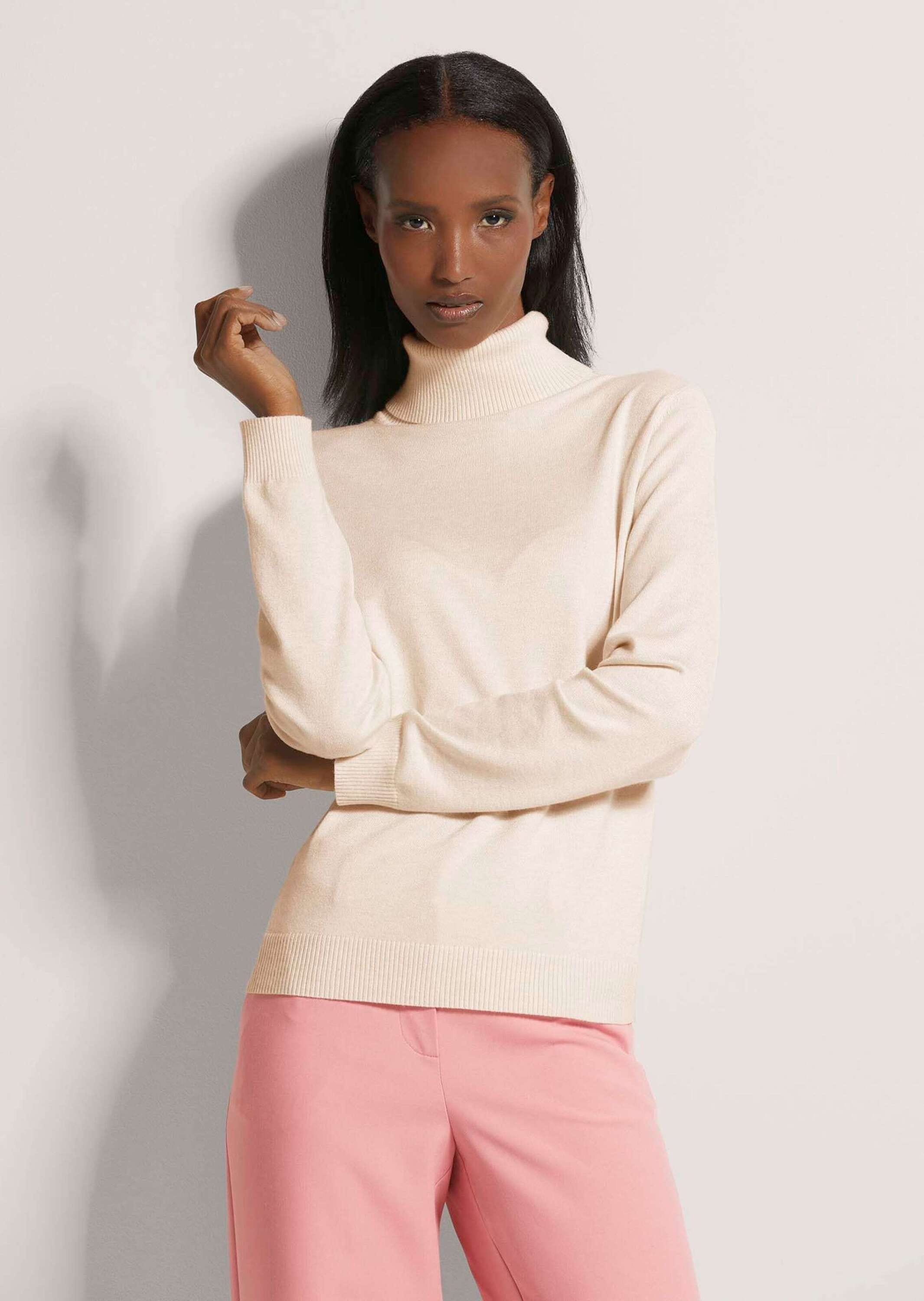 MADELEINE Longpullover »Strickpullover Schmaler Feinstrickpullover«