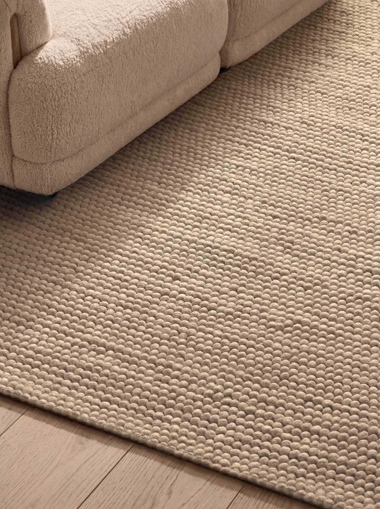 Ted Baker Wollteppich »Diana« rechteckig 16 mm Höhe Wolle, Natur, Handgemacht, Wohnzimmer, Esszimmer, Schlafzimmer, Skandi