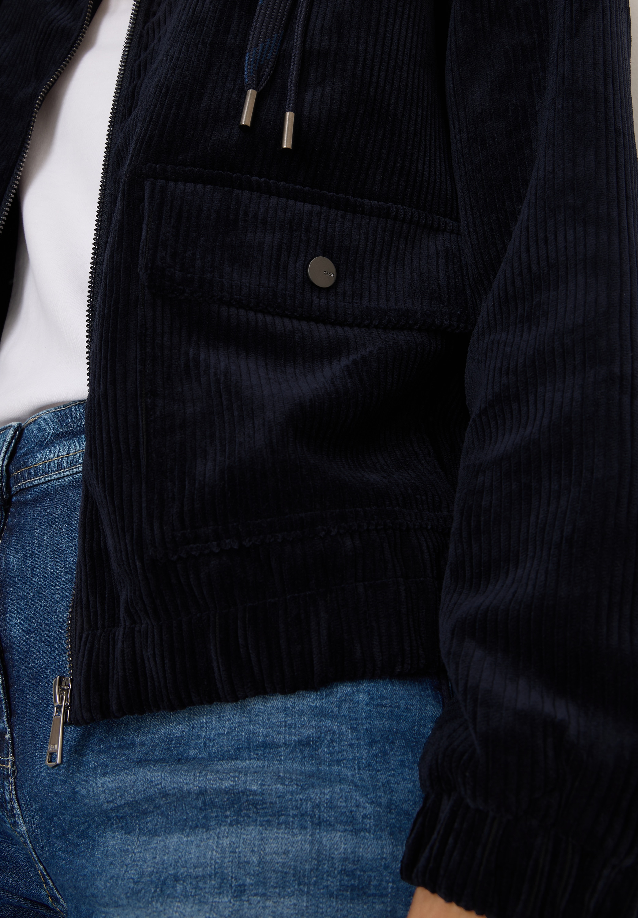 Cecil Cordjacke mit Kapuze mit Kapuze