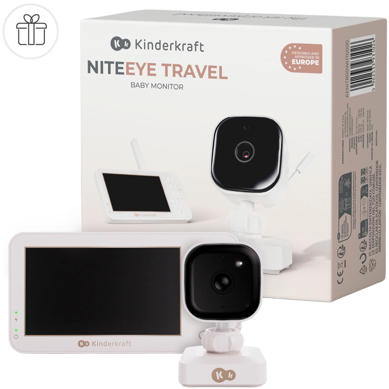 Kinderkraft Video-Babyphone »NITEEYE TRAVEL« Set, 2 tlg.