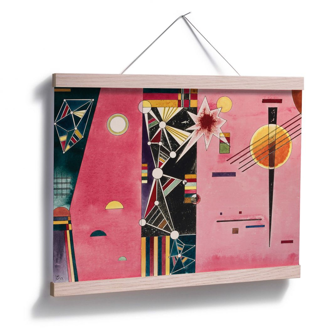 bestellen Poster St.), »Kandinsky Kunst OTTO Wall-Art Wandposter abstrakte (1 Online Poster, Rot«, im Wandbild, Rosa Bild, Shop Abstrakt,