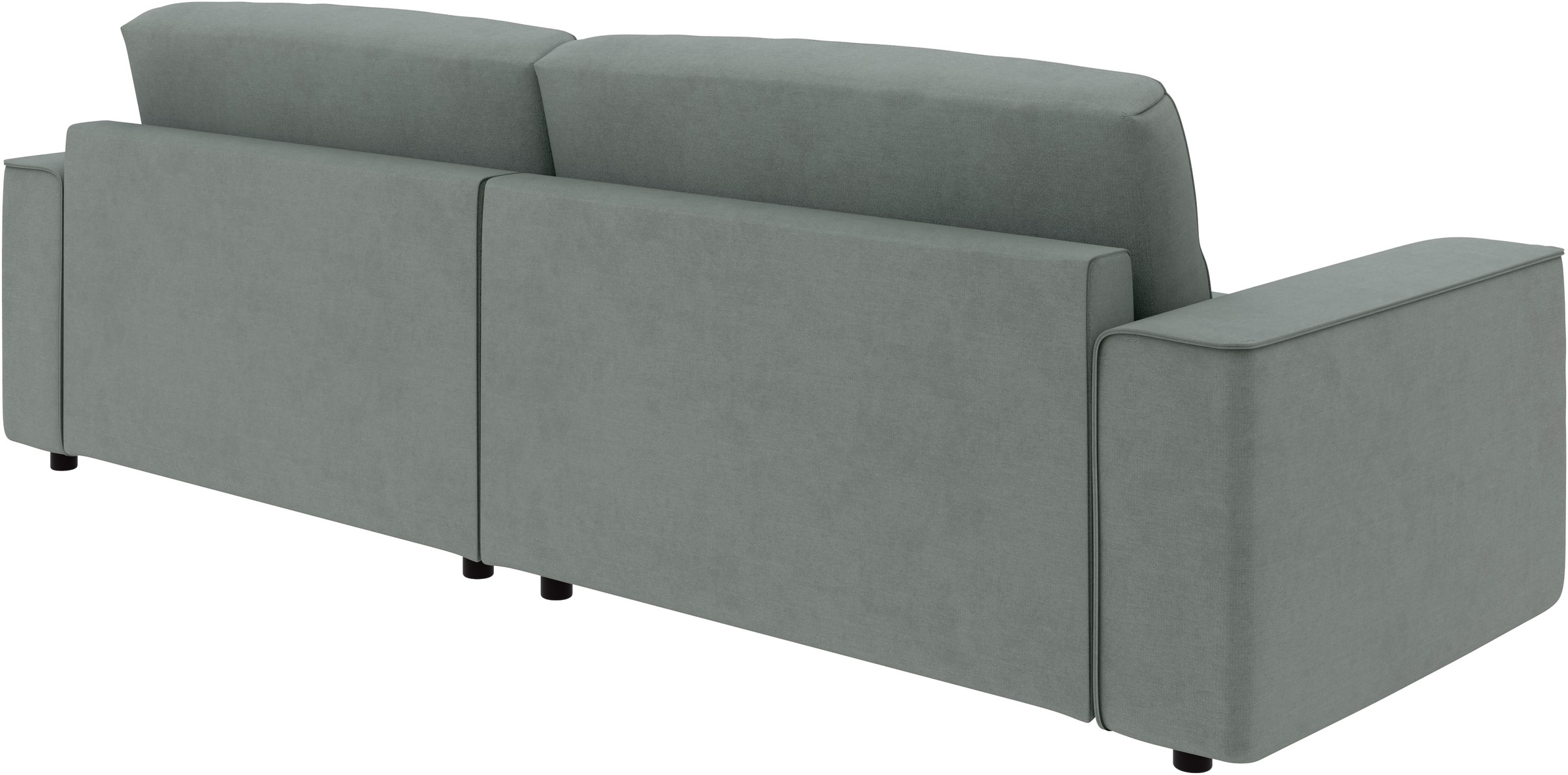 INOSIGN Ecksofa »Chance, Recamiere beidseitig montierbar, Schlaffunktion, Breite 265 cm«, in Struktur fein LINO, mit Schlaffunktion und Bettkasten
