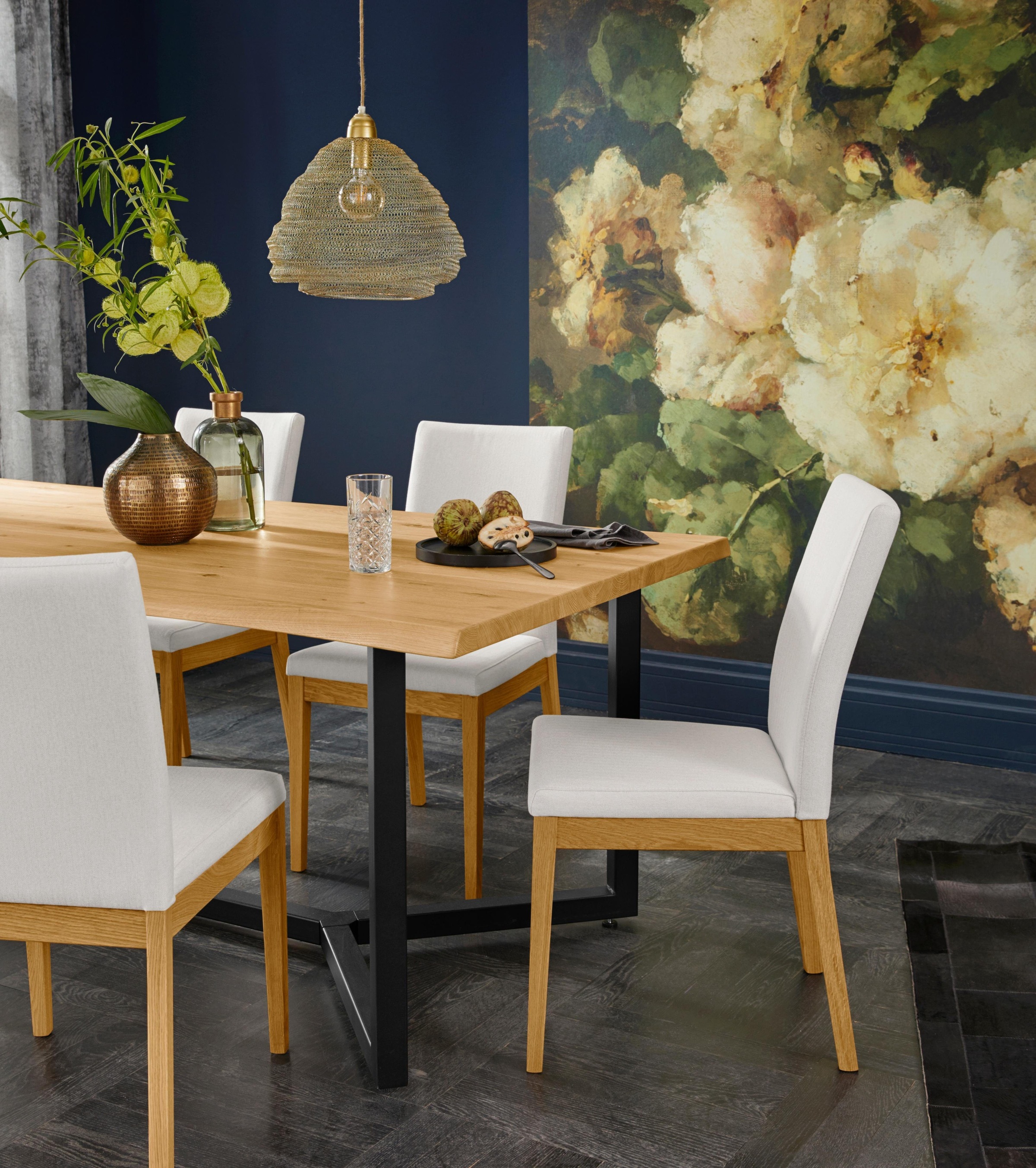 Home affaire Stuhl »Dendres«, (Set), 2 St., Feinstruktur