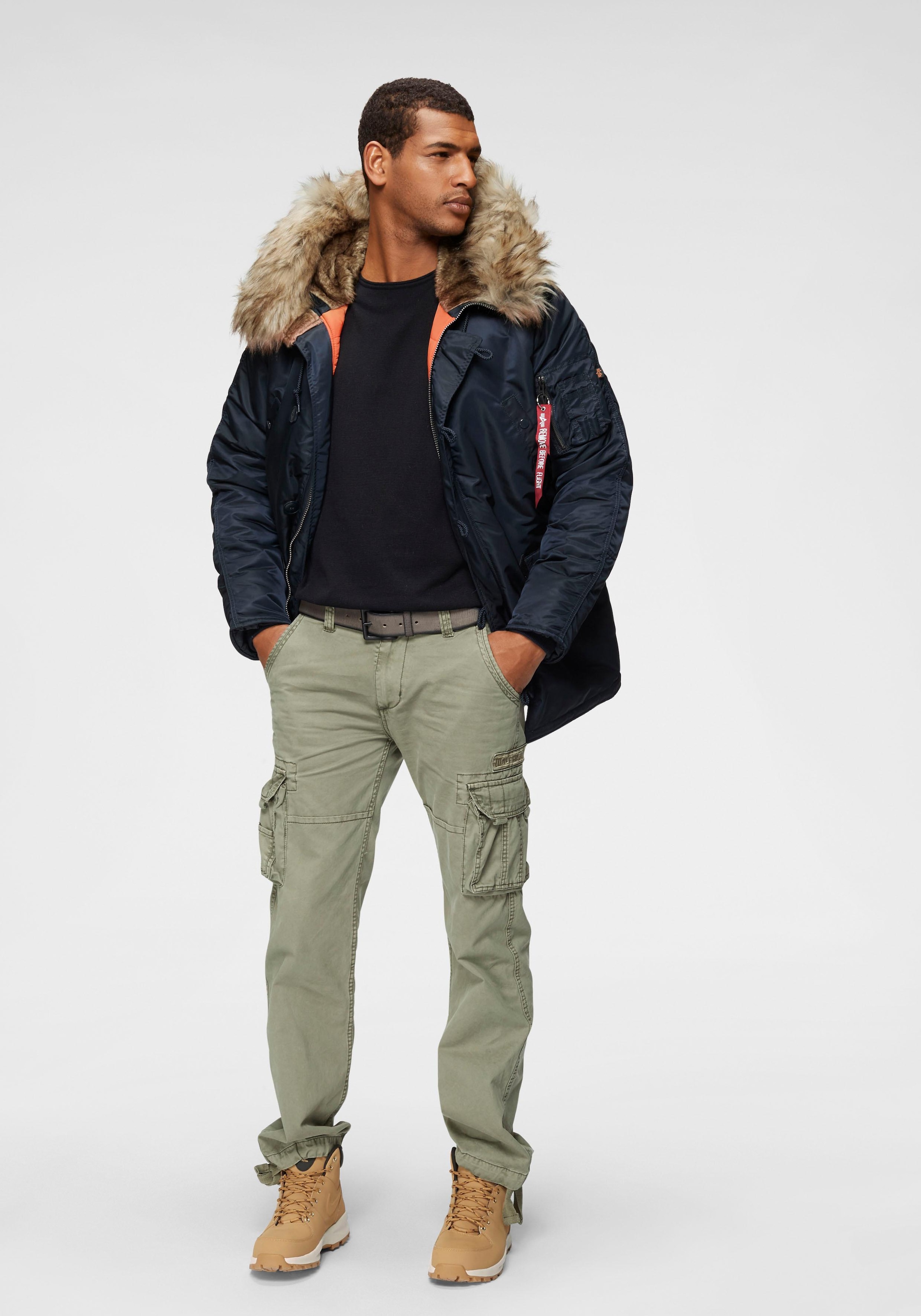 Alpha Industries Cargohose »Jet Pant«, mit seitlichen Cargotaschen und Kordelzug am Beinabschluss