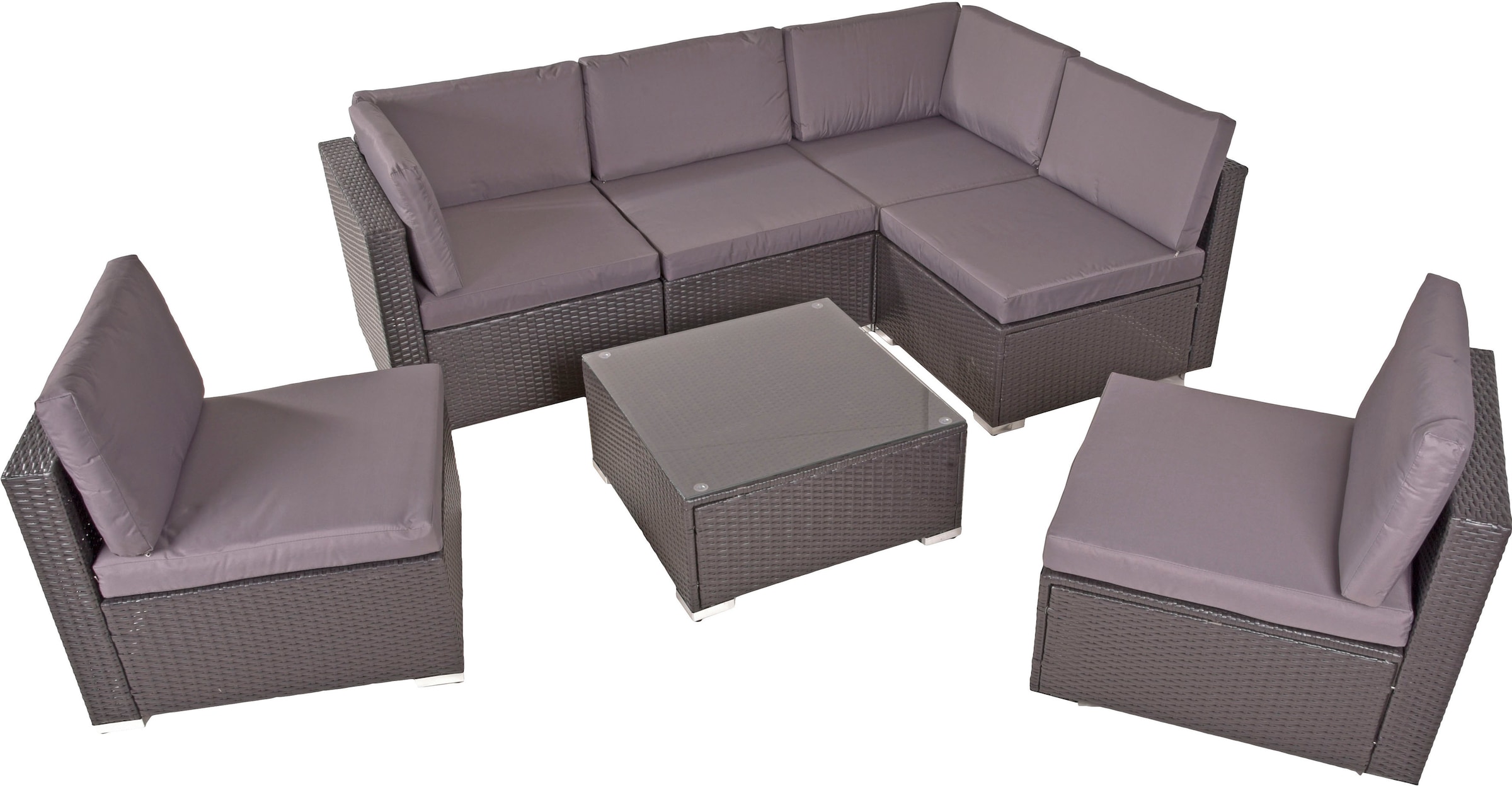 Garden Pleasure Gartenlounge-Set »SANSIBAR«, (7 tlg.)
