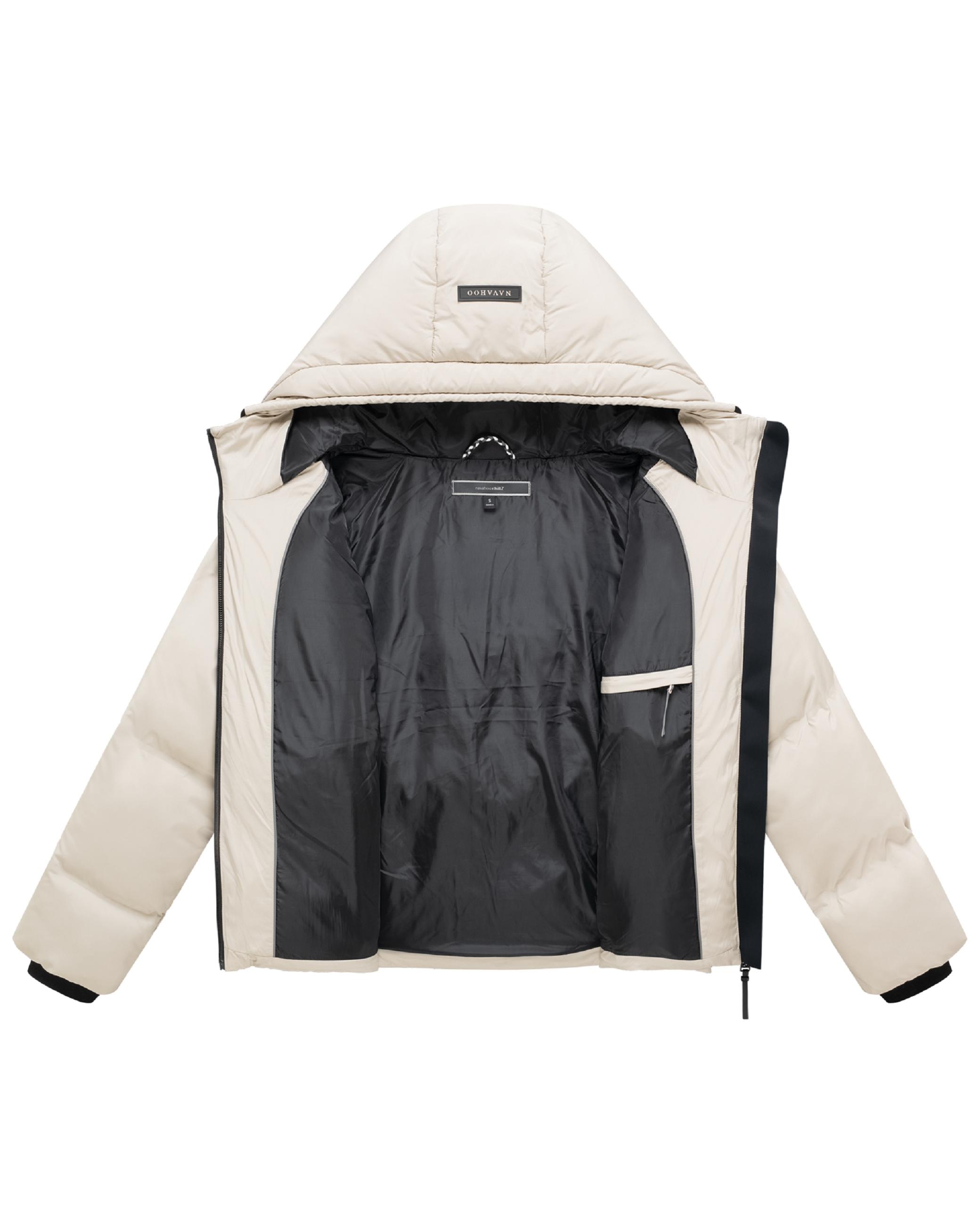 Navahoo Winterjacke »Winterjacke Petit-Puffy 14« mit Kapuze Damen Jacke mit verschweißter Steppung