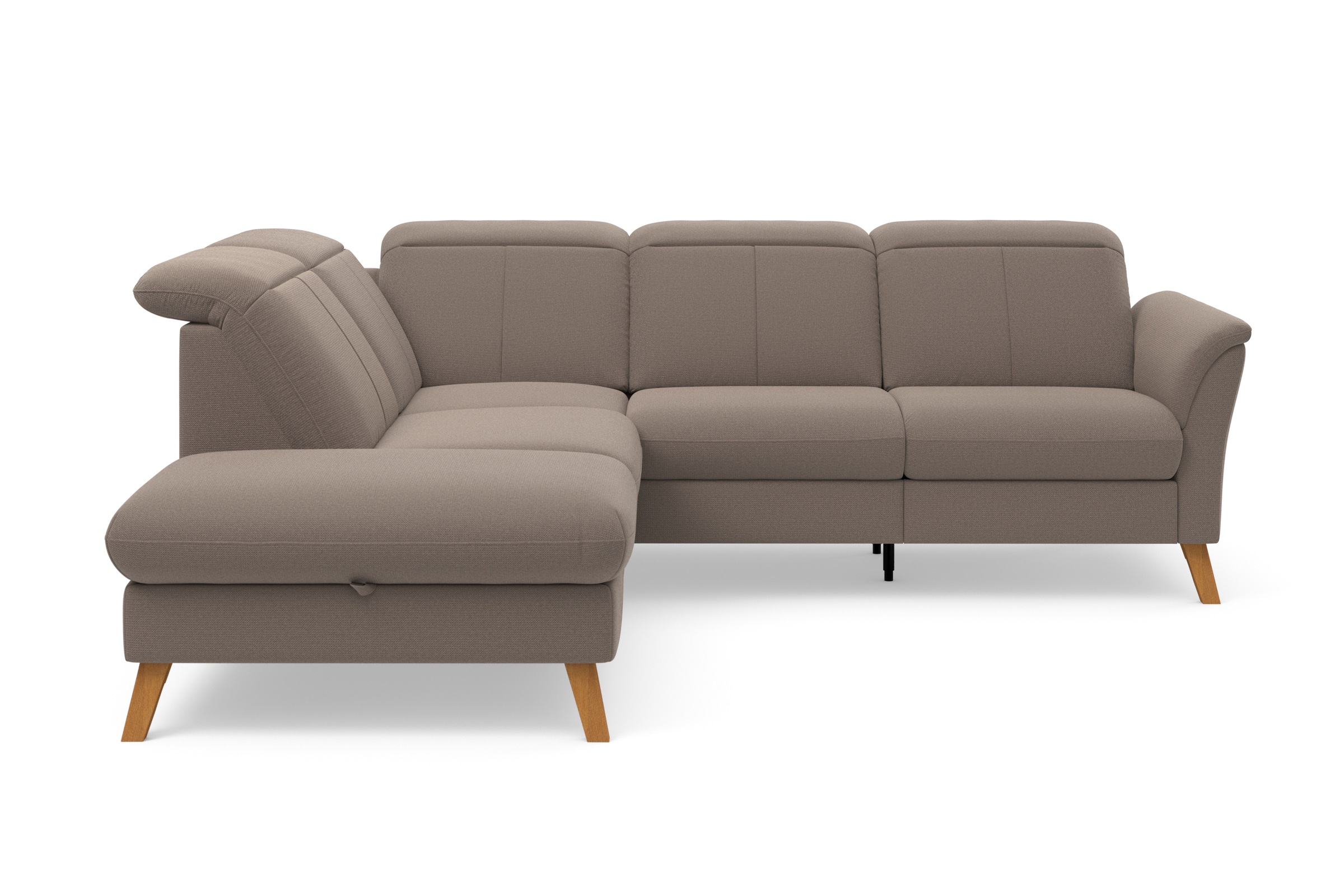 sit&more Ecksofa »Romero L-Form« wahlweise mit oder ohne TV-Funktion, Bettfunktion, Bettkasten