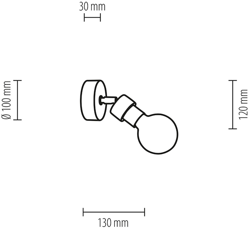 BRITOP LIGHTING Wandleuchte »MARJOLAINE«, Leuchtmittel E27 | Leuchtmittel wechselbar-ohne Leuchtmittel, Bewegliche Spots, aus Eichenholz, FSC®-Zertifikat