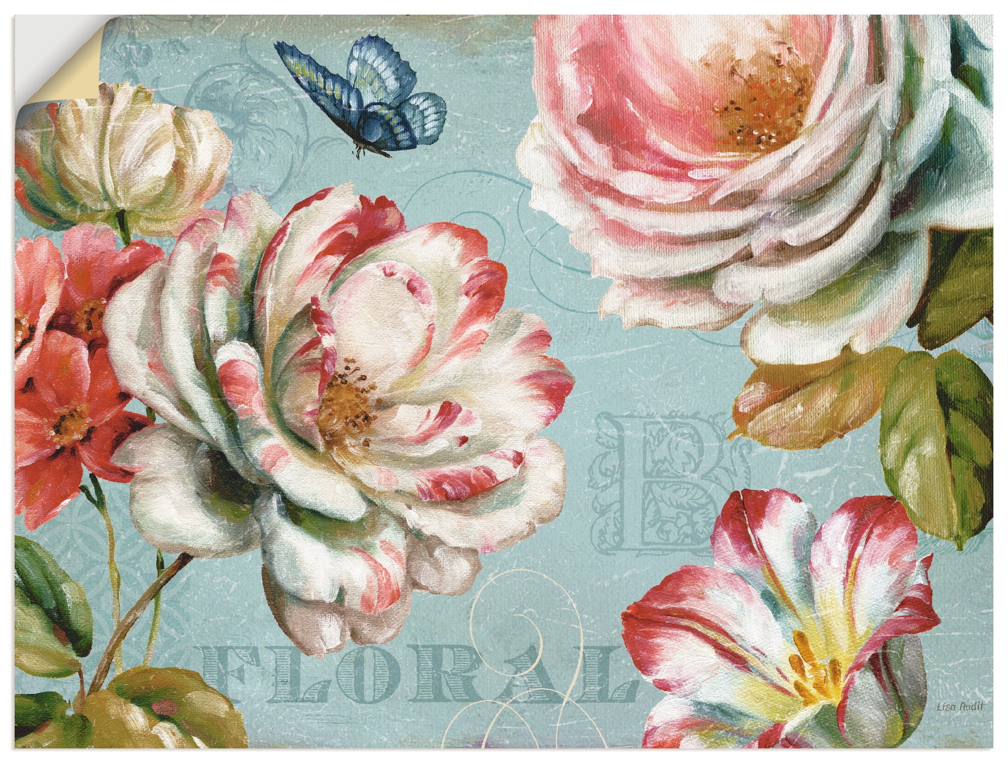 Artland Wandbild »Frühlingsromanze III«, Blumen, (1 St.), in vielen Größen & Produktarten -Leinwandbild, Poster, Wandaufkleber / Wandtattoo auch für Badezimmer geeignet
