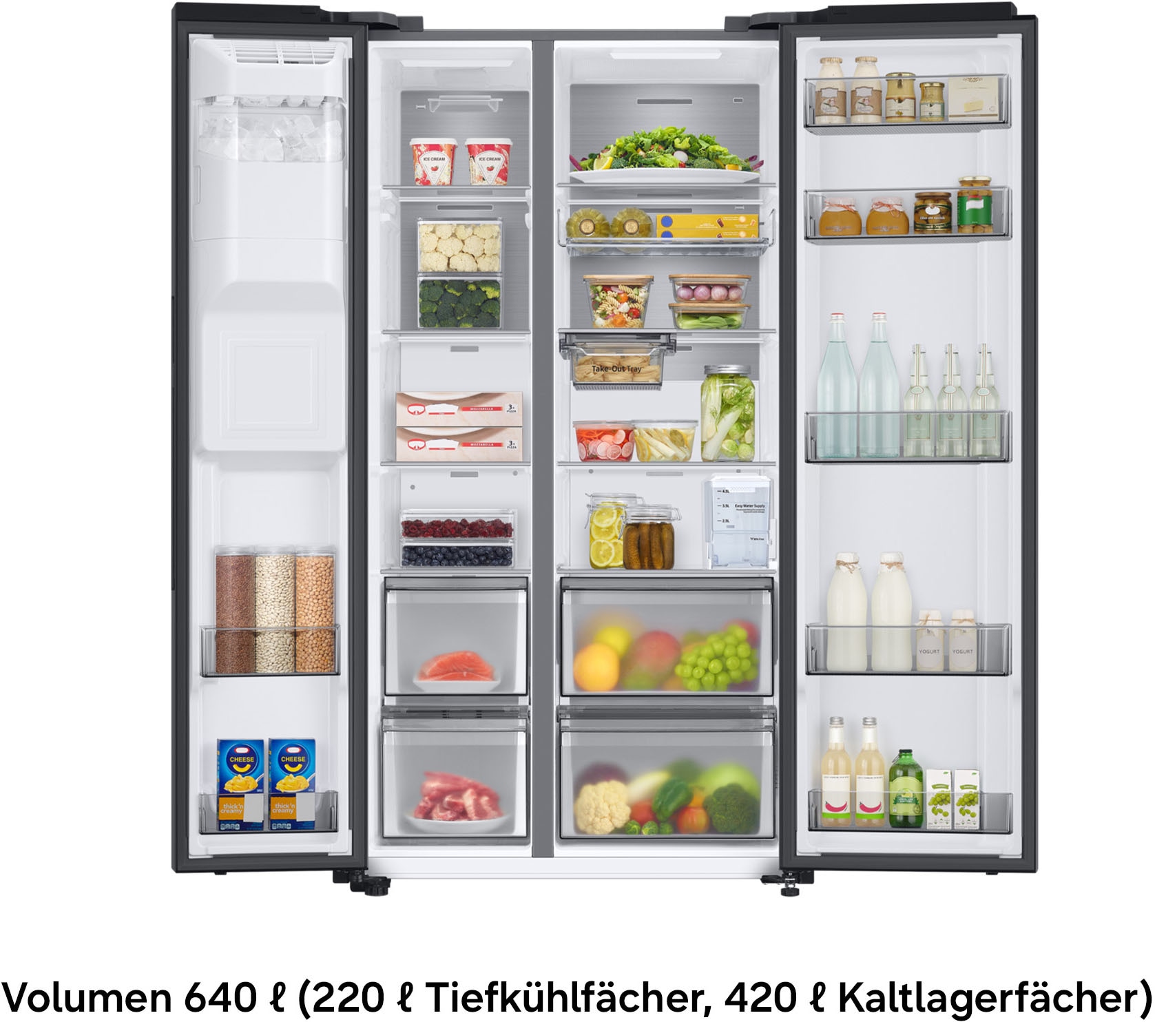 Samsung Side-by-Side RS80F »RS80F65KDF« 178 cm hoch 91,2 cm breit