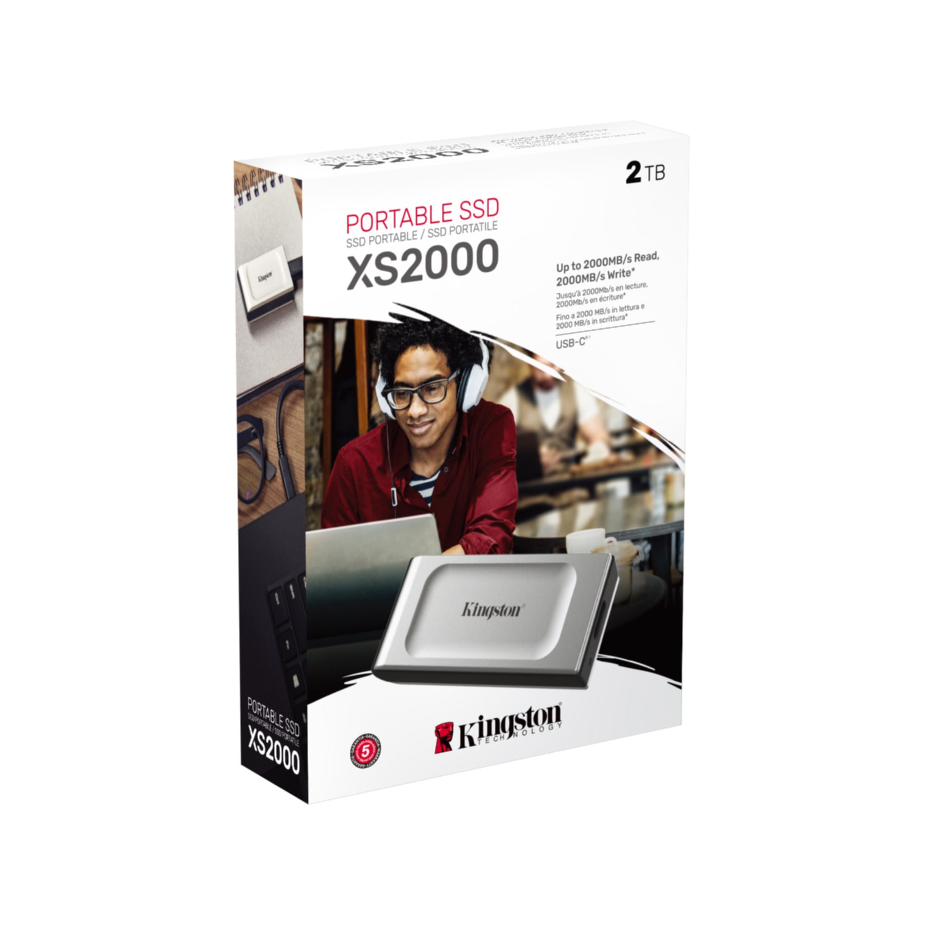 Kingston externe SSD »2000G Tragbare SSD XS2000«