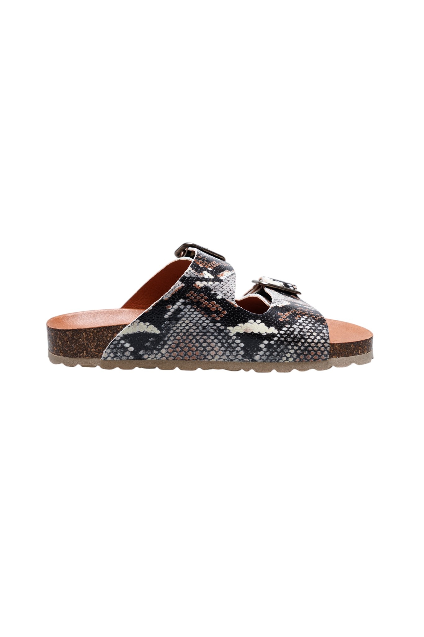 VERBENAS Pantolette  Sommerschuh, Hausschuh, Strandschuh in Reptil-Optik
