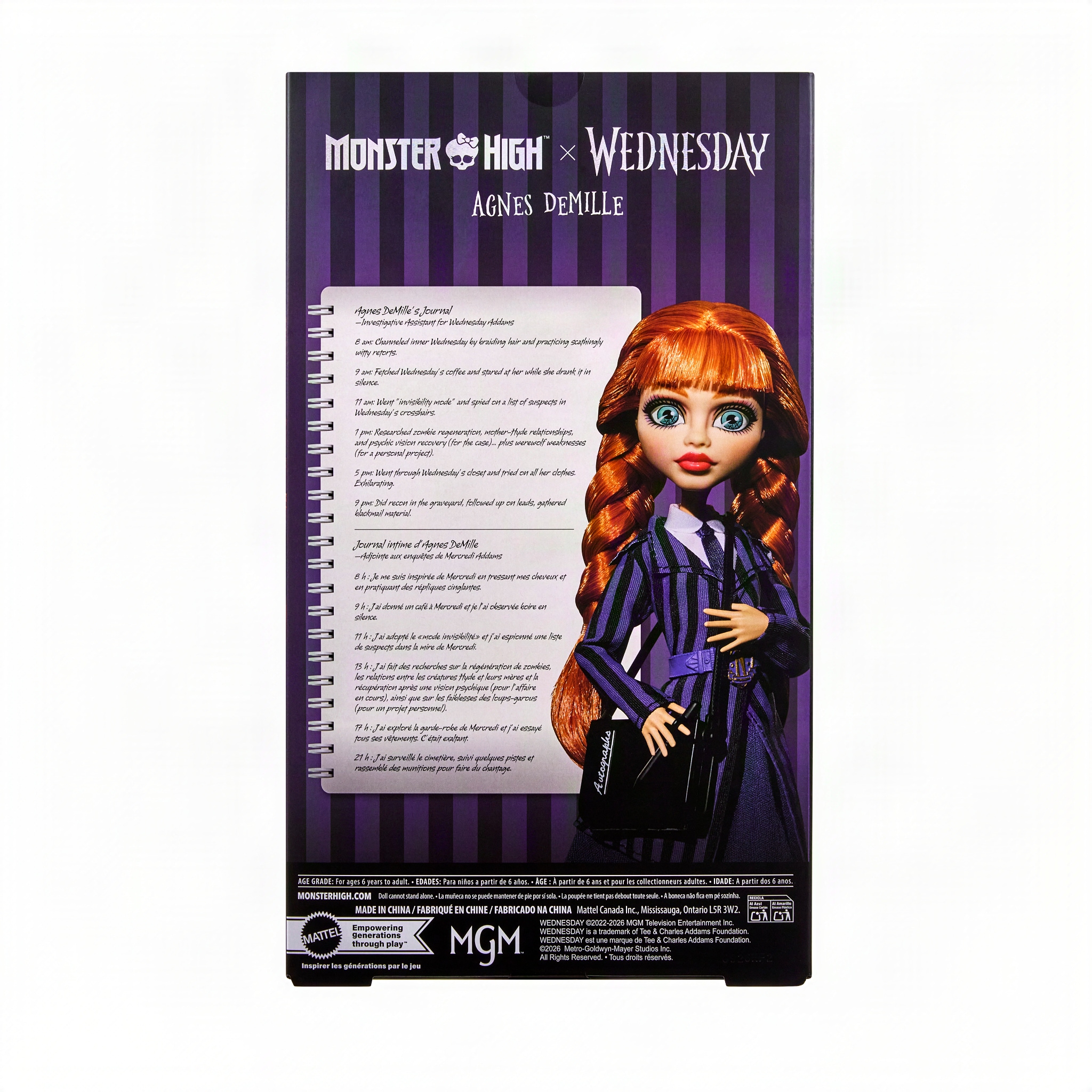 MonsterHigh™ Anziehpuppe »Monster High x Wednesday Agnes DeMille« Sammlerpuppe