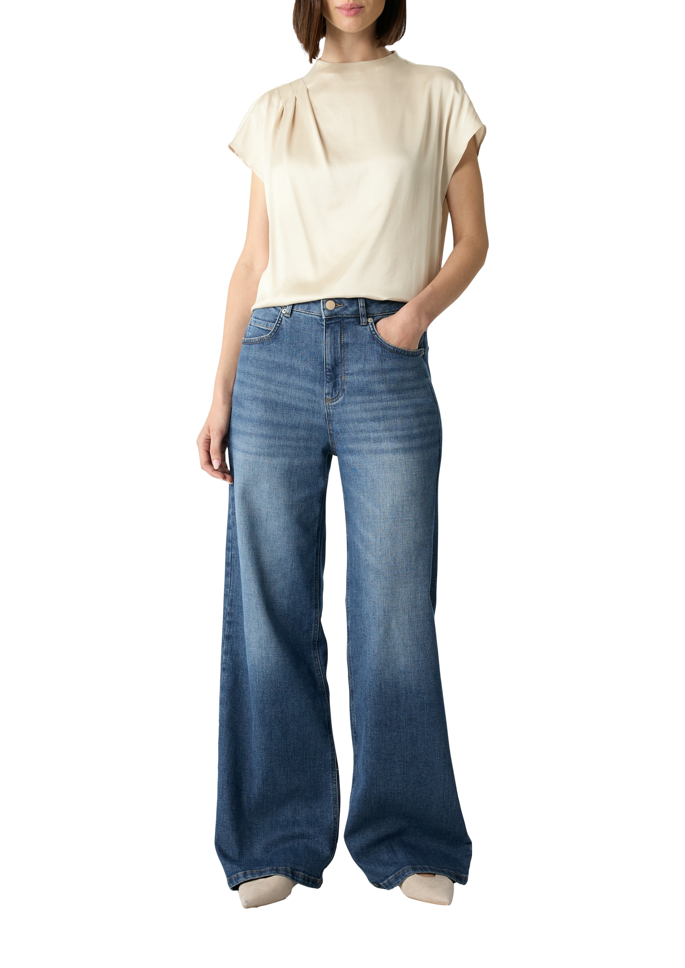 Comma Shirtbluse mit Falten-Detail