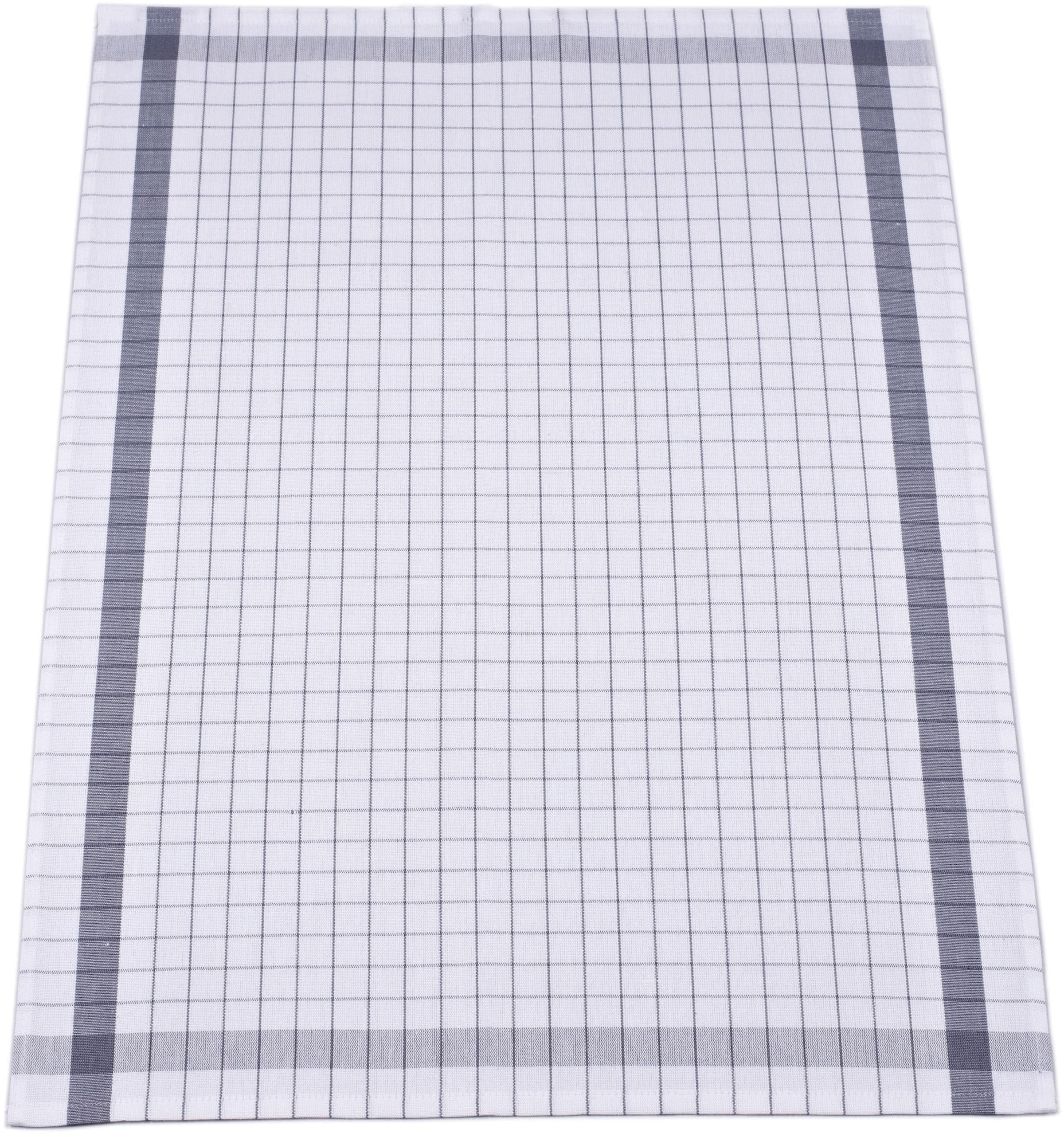 ROSS Geschirrtuch »Exclusiv« Karofond, 50% Baumwolle, 50% Leinen, 50x70 cm