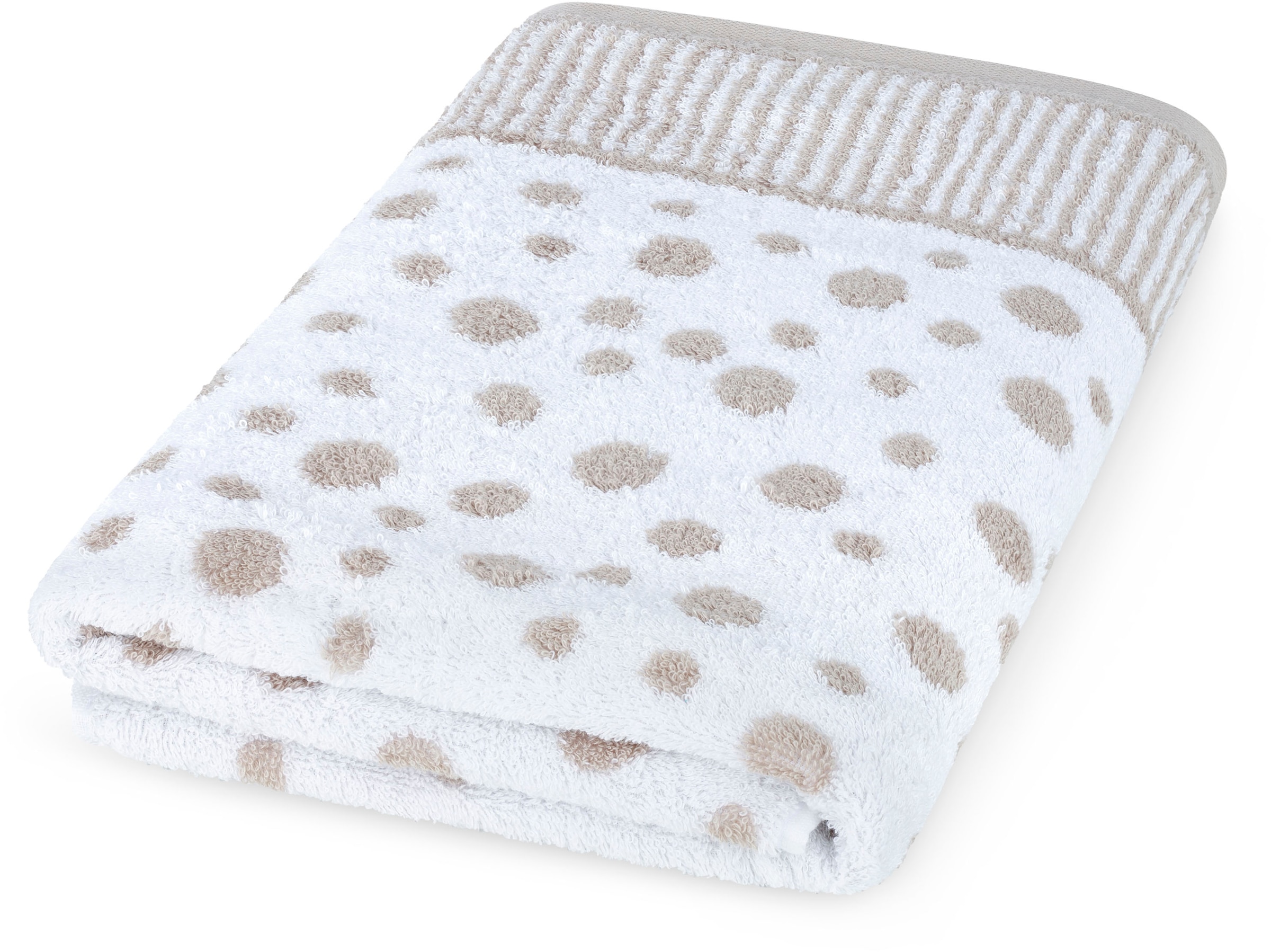 ROSS Duschtuch »Punkte, allover« aus feinster Baumwolle