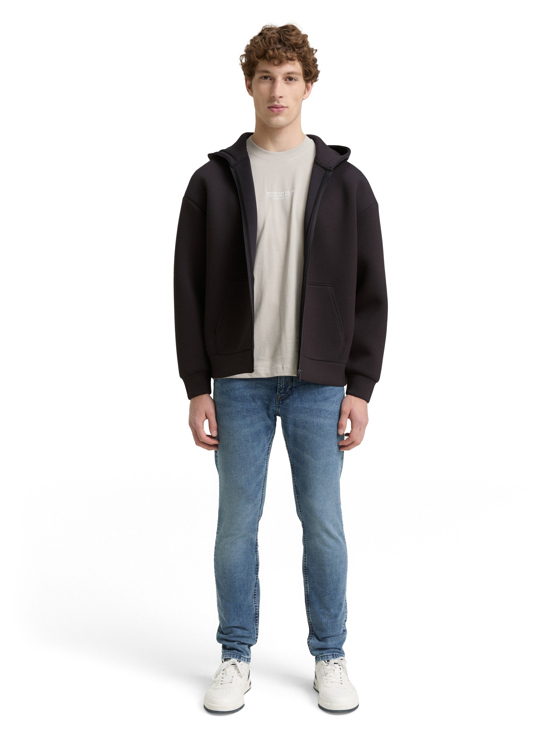 TOM TAILOR Denim Sweater, mit Taschen