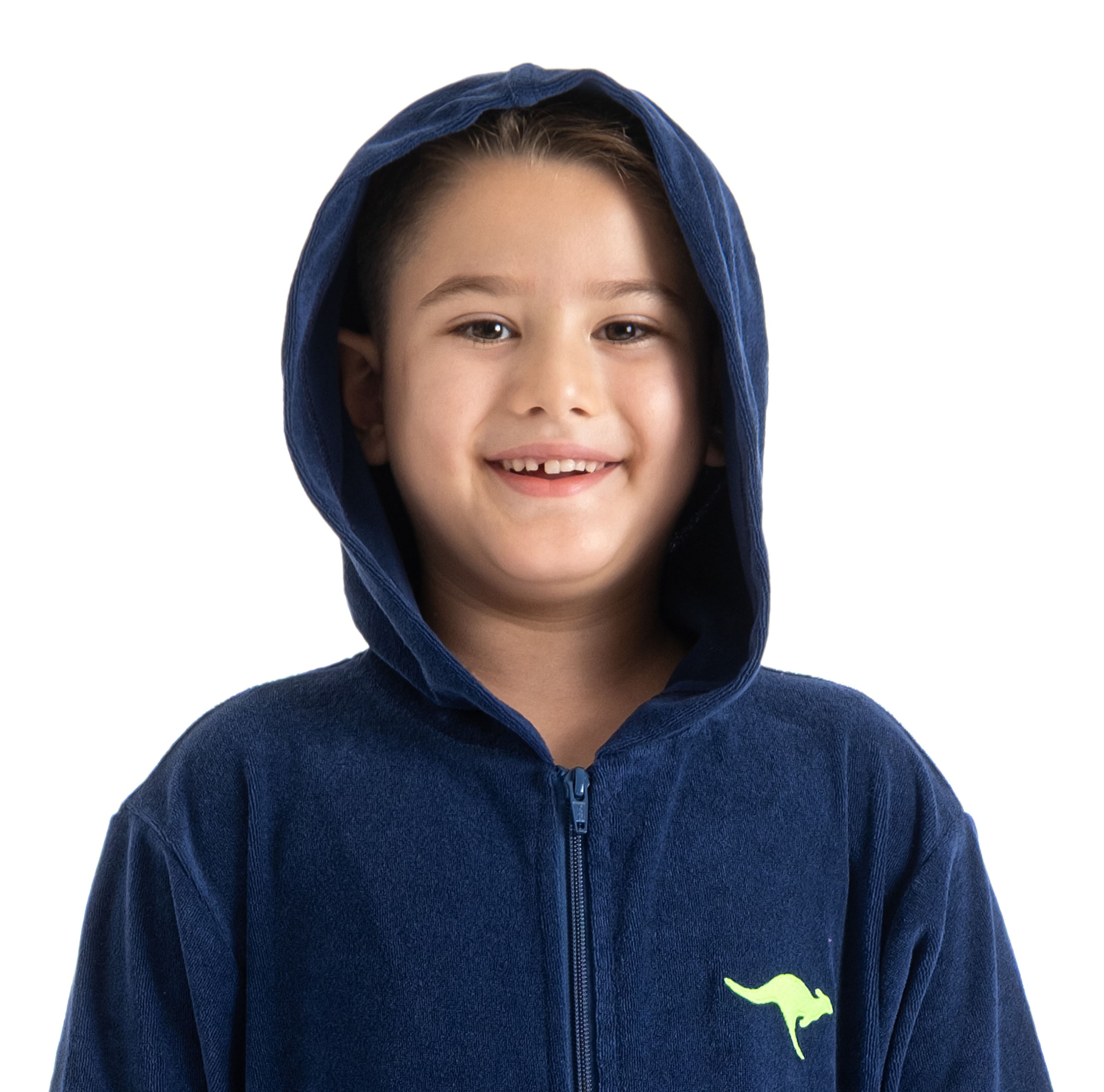 KangaROOS Kinderbademantel »Kira, Ideal für Zuhause, Schwimmbad oder im Urlaub« 1 Stk. tlg., modernen, sportliches Design, leuchtenden Akzenten