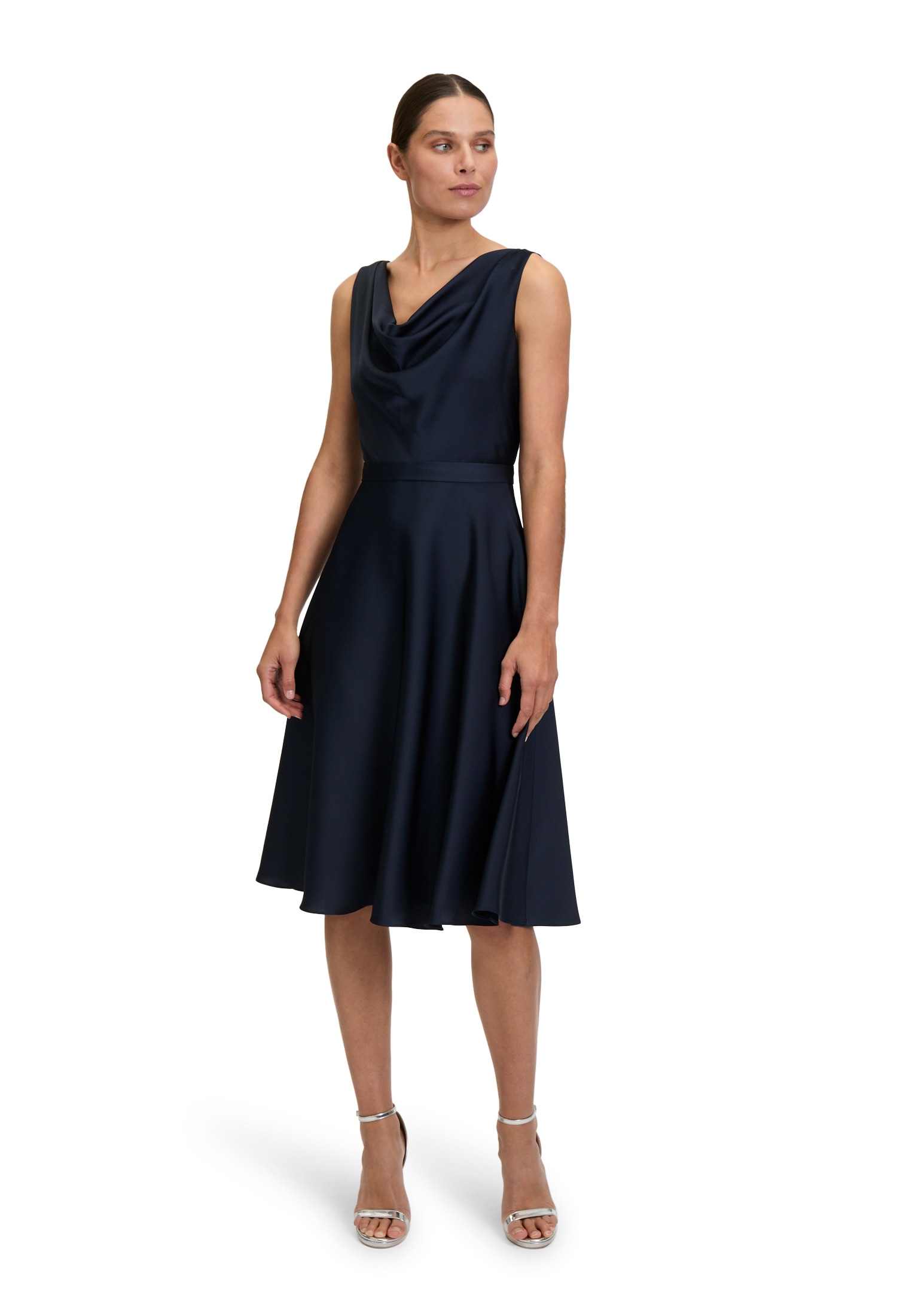 Vera Mont Cocktailkleid »Cocktailkleid mit Wasserfallausschnitt«