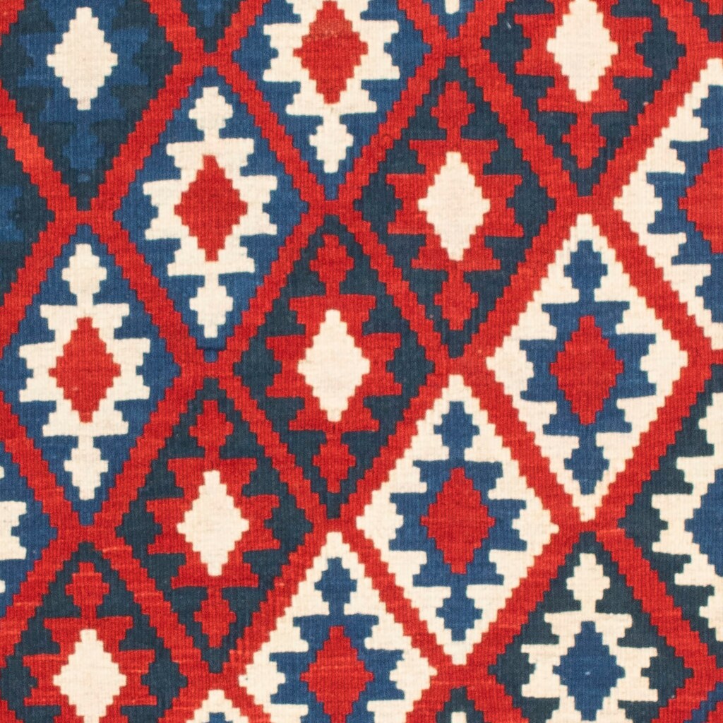 morgenland Wollteppich »Kelim - Oriental quadratisch - 102 x 94 cm - dunkelrot«, quadratisch