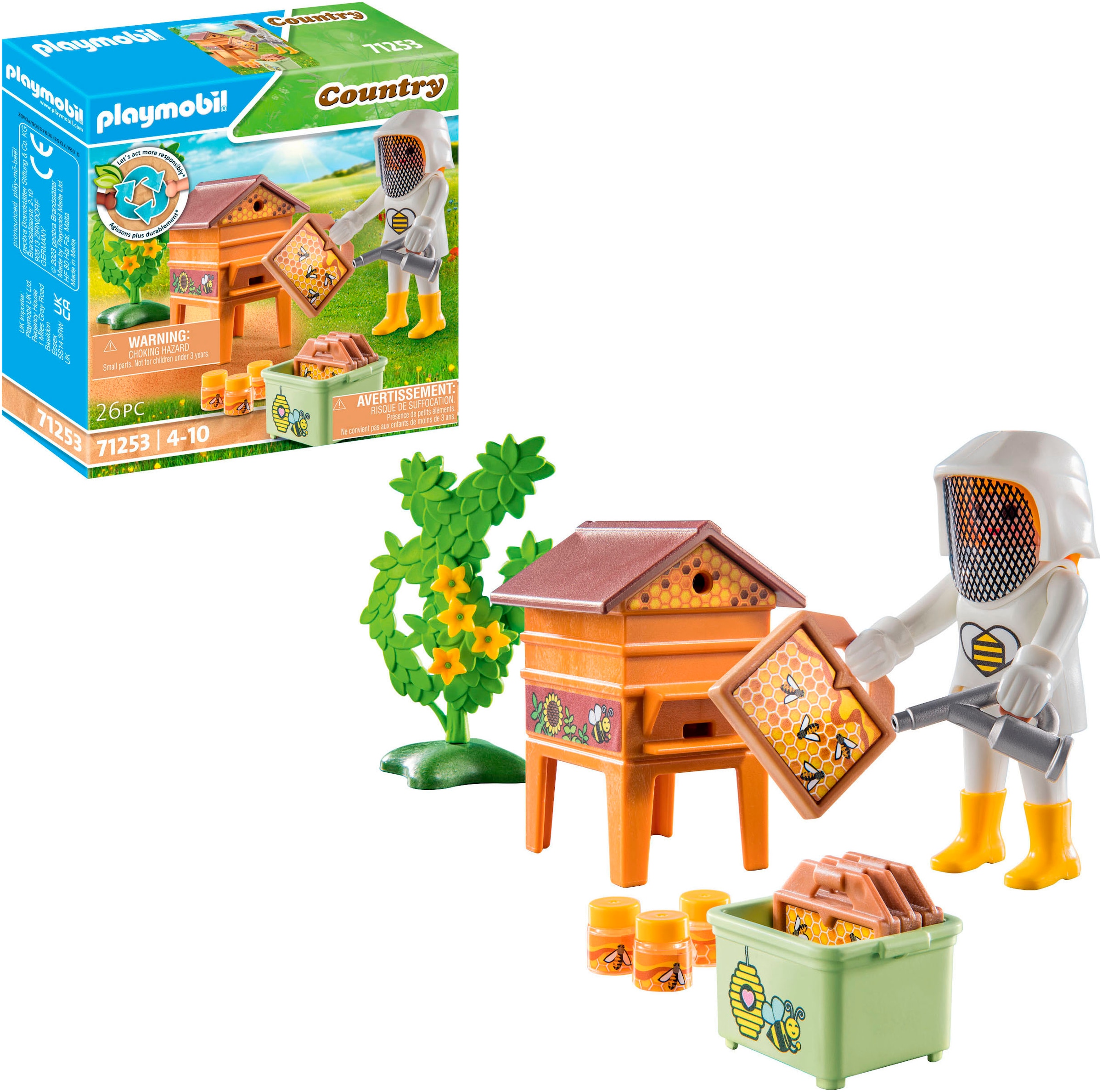 Playmobil® Konstruktions-Spielset »Imkerin (71253), Country« teilweise aus recyceltem Material; Made in Europe
