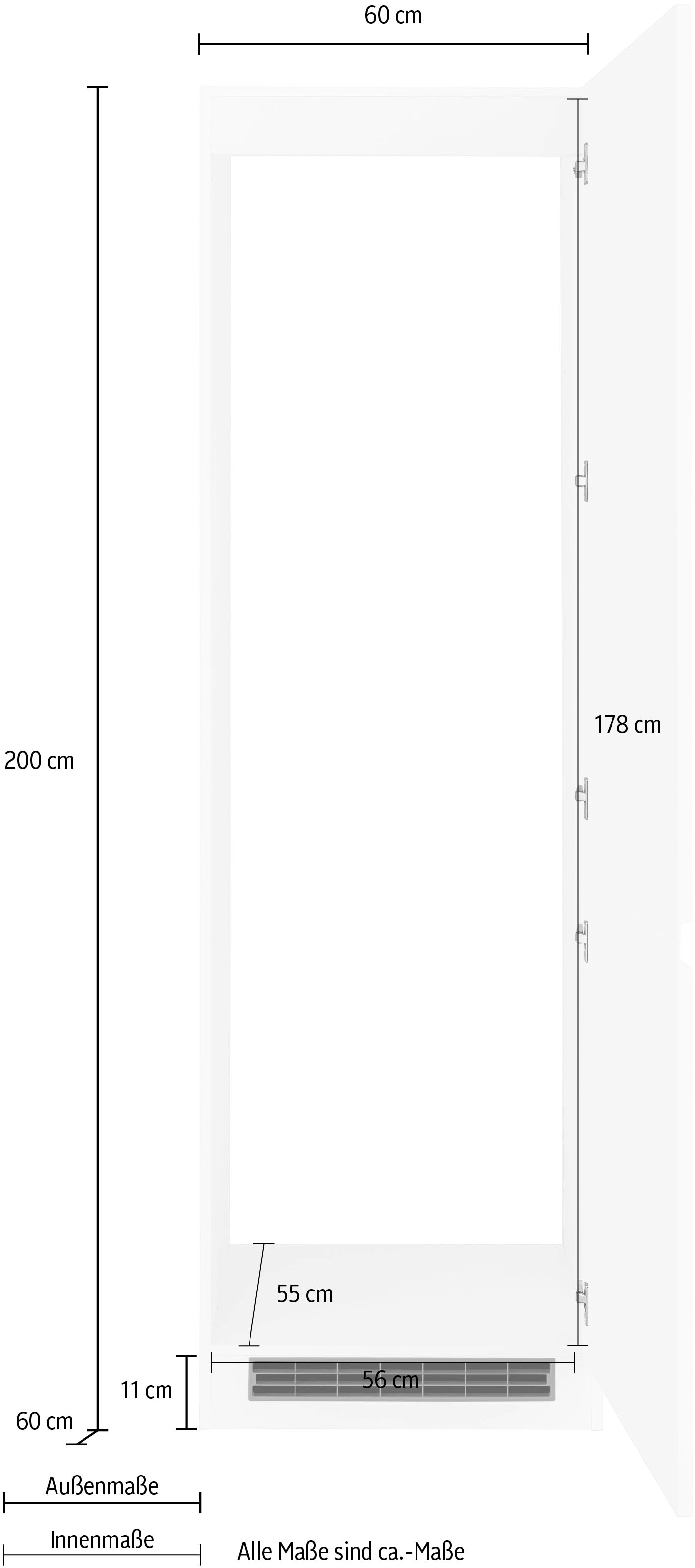 HELD MÖBEL Kühlumbauschrank »Virginia«, 200 cm hoch, 60 cm breit, Nische  für Kühlschrank B/H/T: 56/178/55 cm im OTTO Online Shop | Backofenumbauschränke