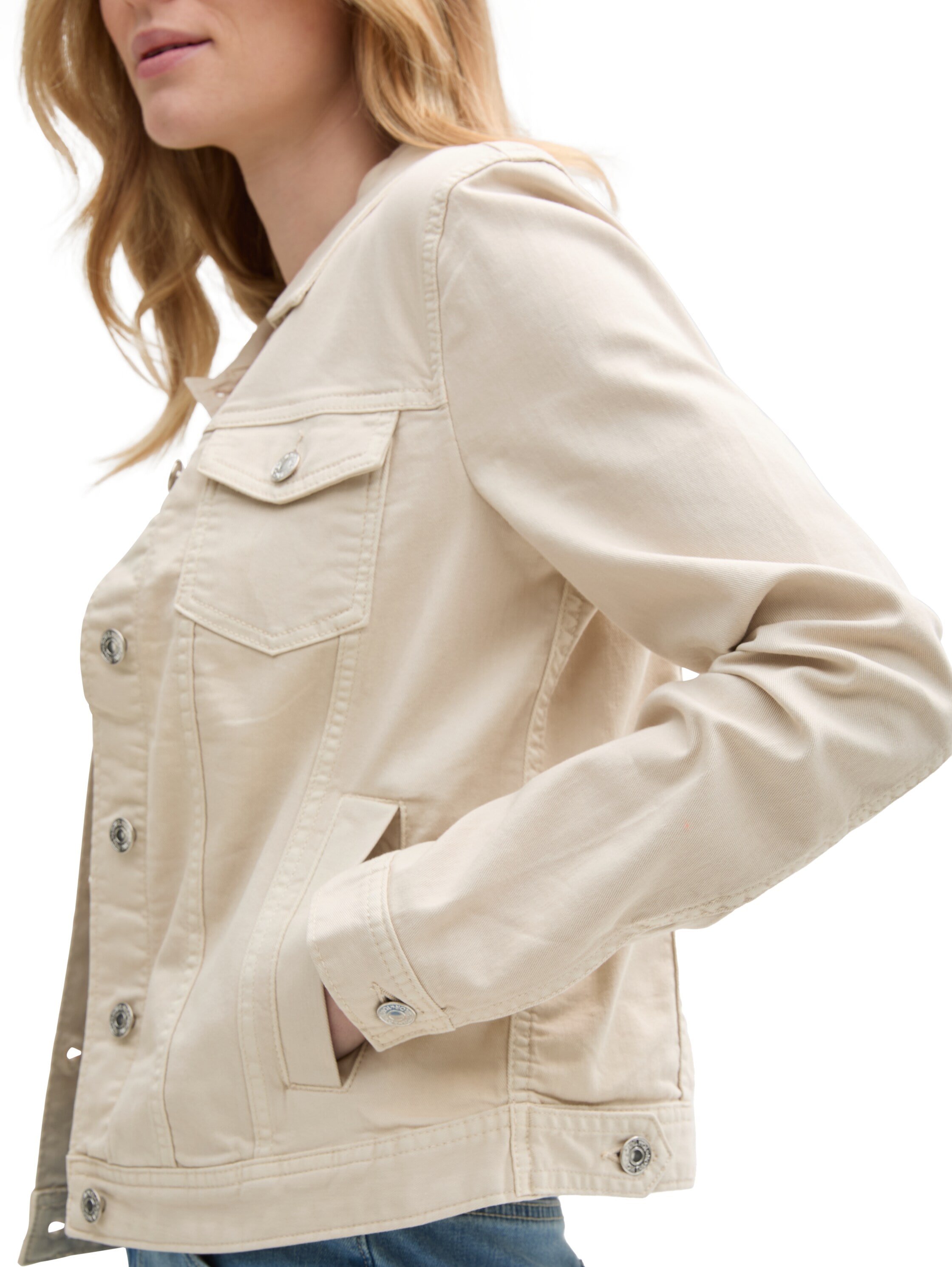 TOM TAILOR Jeansjacke, im farbigen Denim