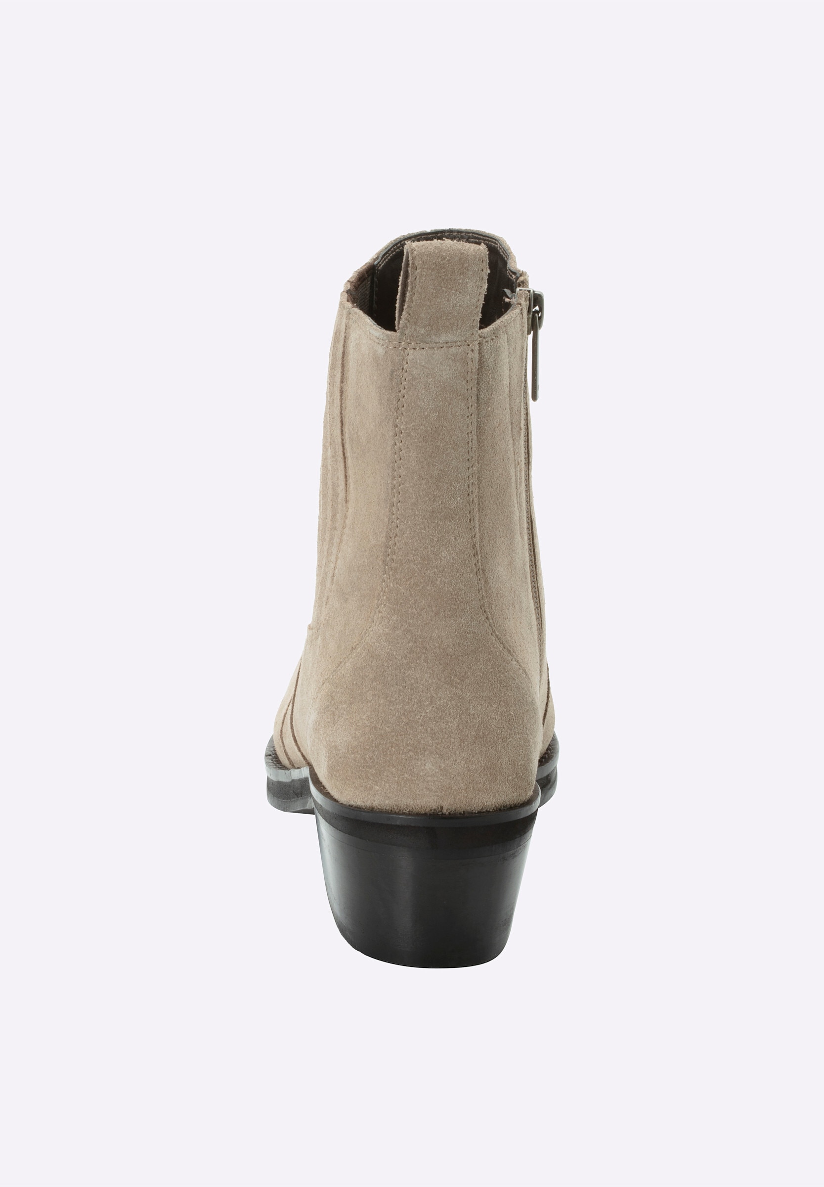 Sheego Stiefelette »Stiefelette Cowboy Stiefelette aus Veloursleder«