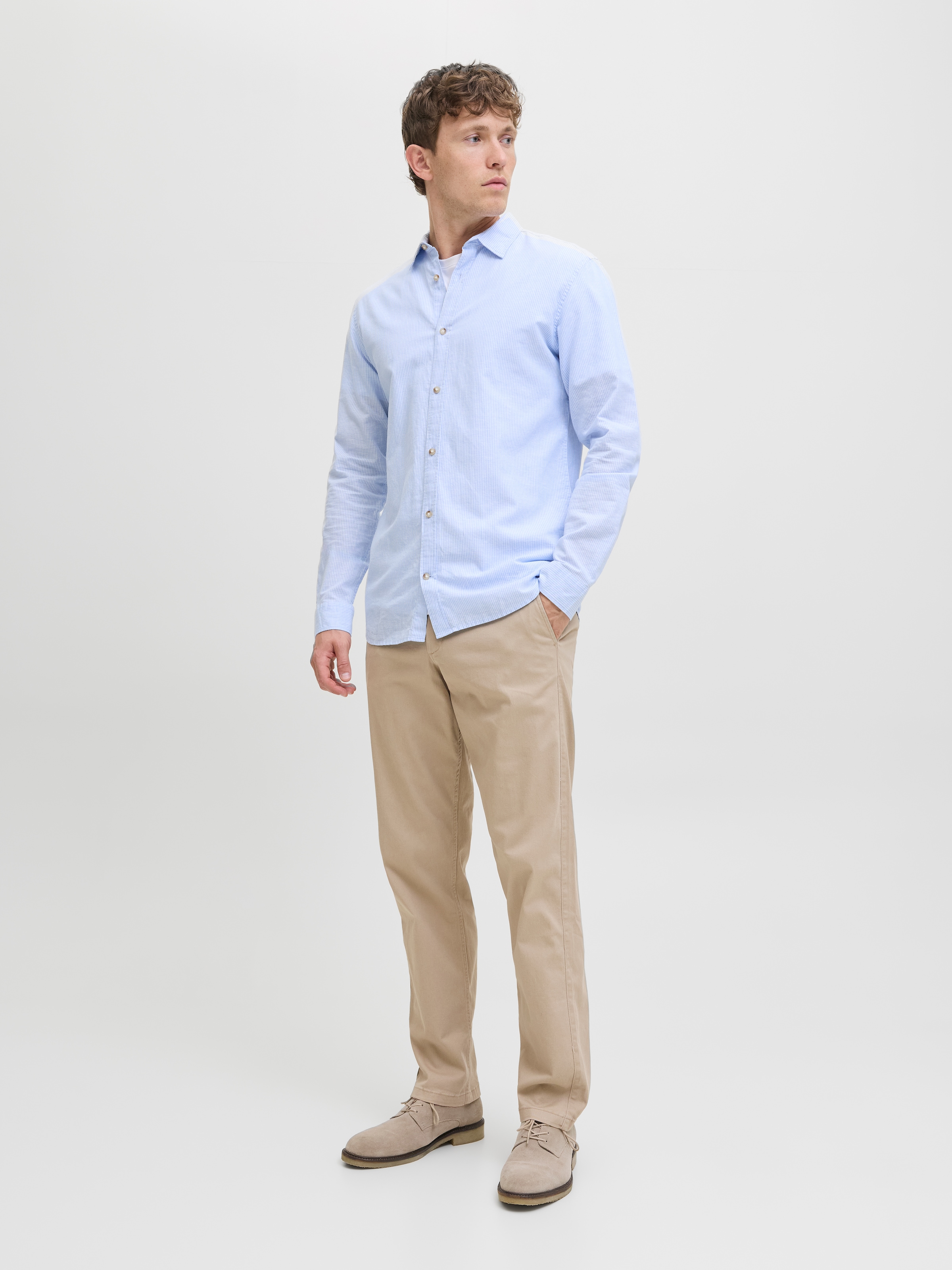 Jack & Jones Chinohose »JPSTKANE DAVE CHINO 2PK MP NOOS«, (Packung, 2 tlg.), In vorgewaschener Qualität