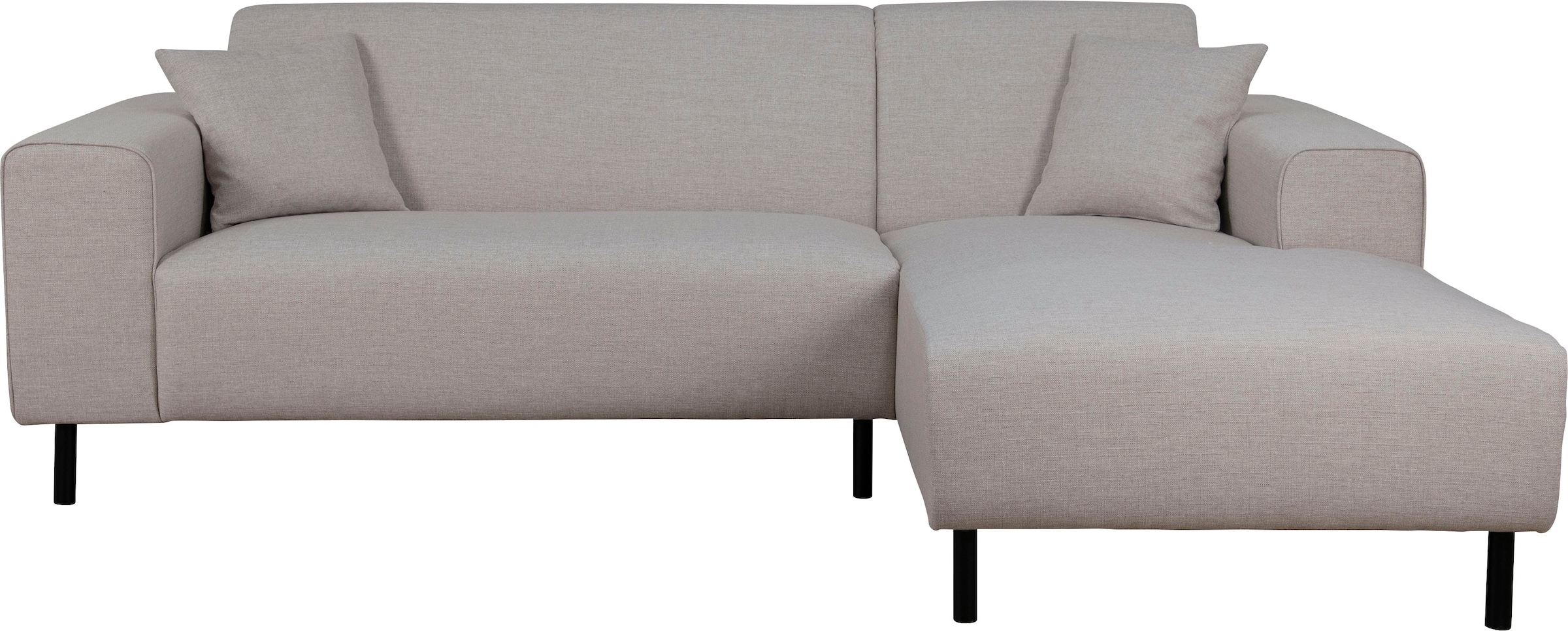 Home affaire Ecksofa »ARROS L-Form mit Wellenunterfederung, Maße B/T/H: 235/163/81 cm« incl. Zierkissen, mit Recamiere rechts/links bestellbar, auch in Cord
