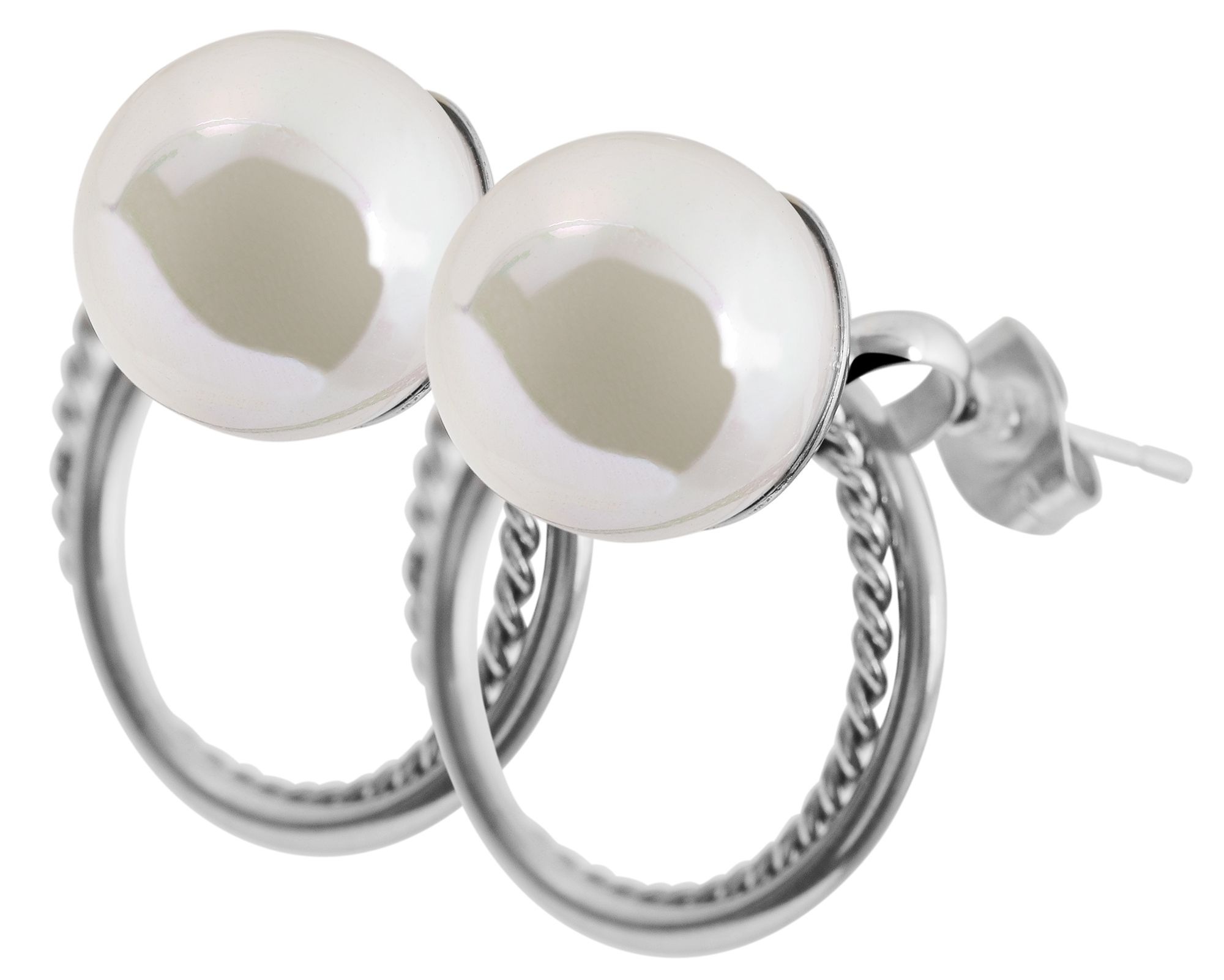 Adelia´s Paar Ohrstecker »Damen Ohrringe ¿ Ohrstecker aus Edelstahl mit Perle«