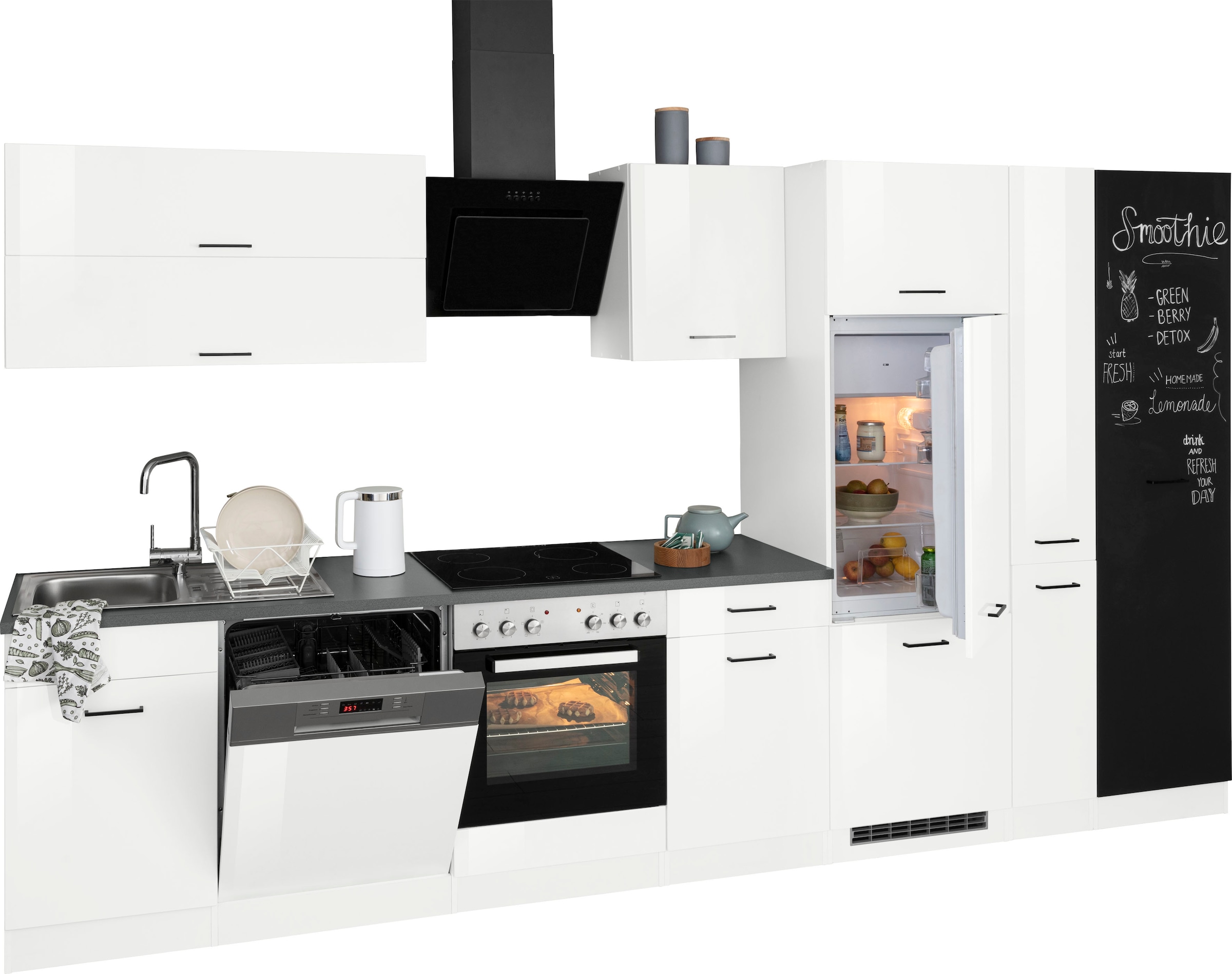 HELD MÖBEL Küchenzeile »Trier«, mit E-Geräten, Breite 360 cm kaufen bei OTTO