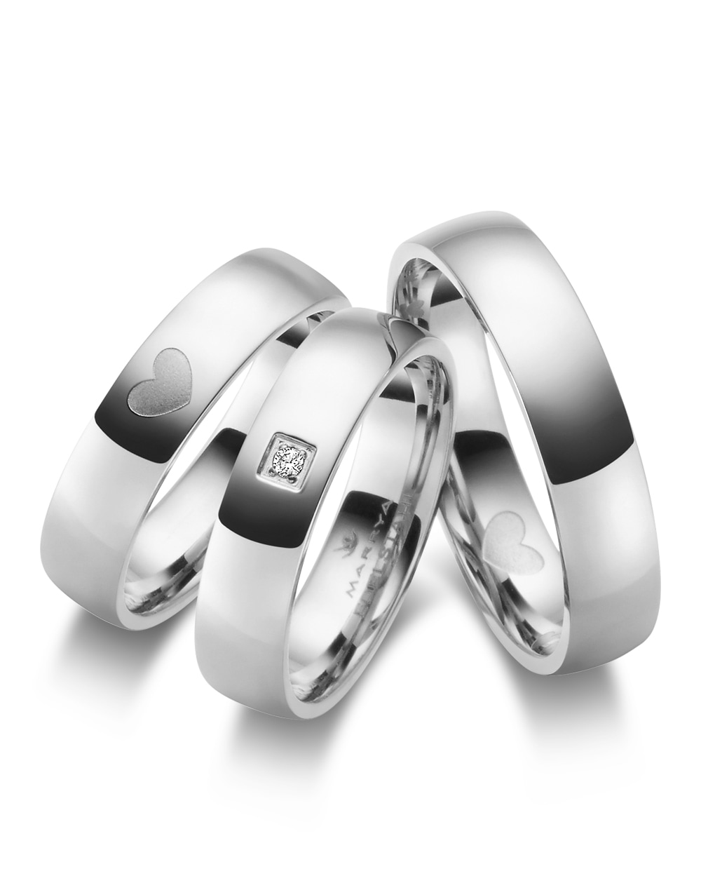 Marrya Trauring »Edelstahl Ringe Trauringe Eheringe Partnerringe«